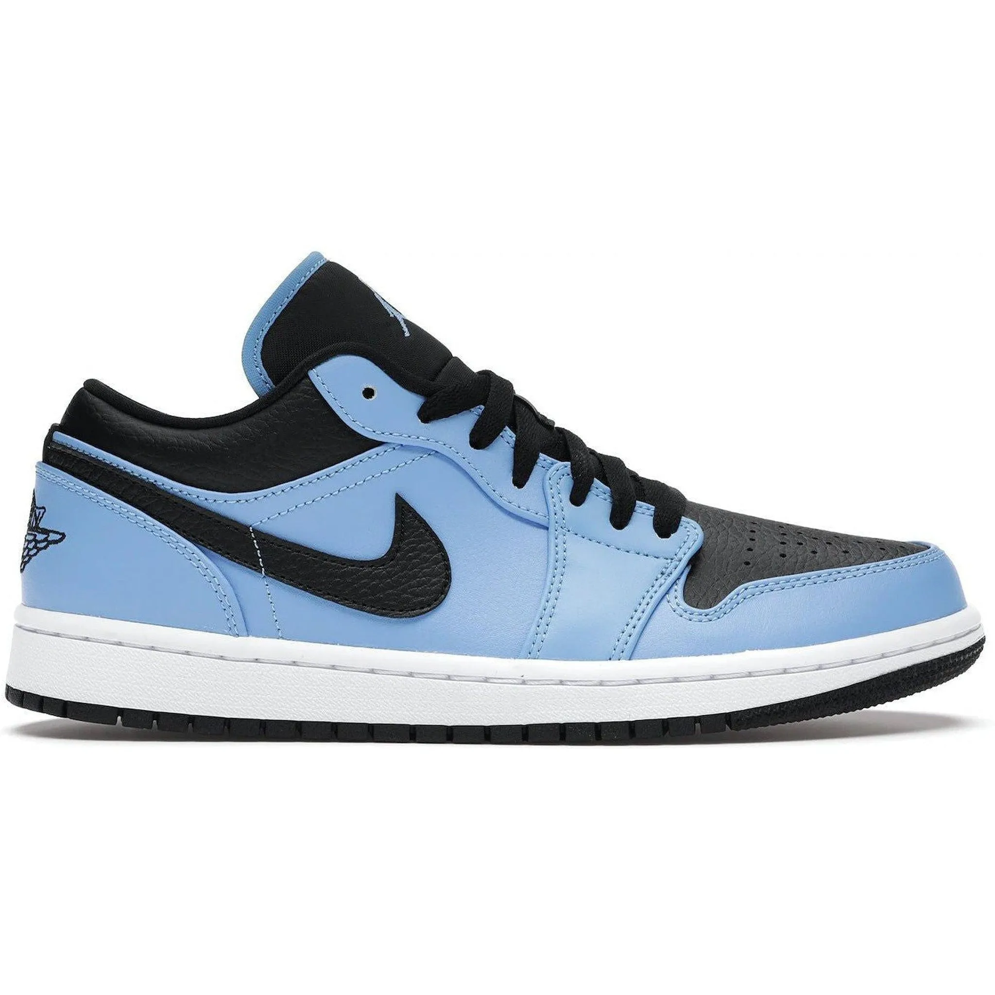 Jordan 1 Low University Blue Black Race day Style Match