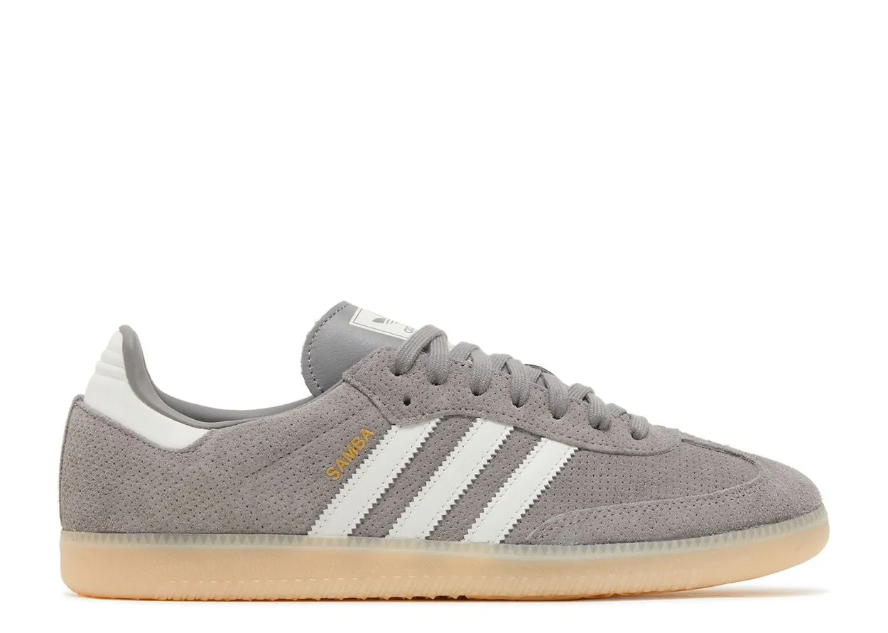 Adidas Samba OG Grey Bliss Orange Toe Space