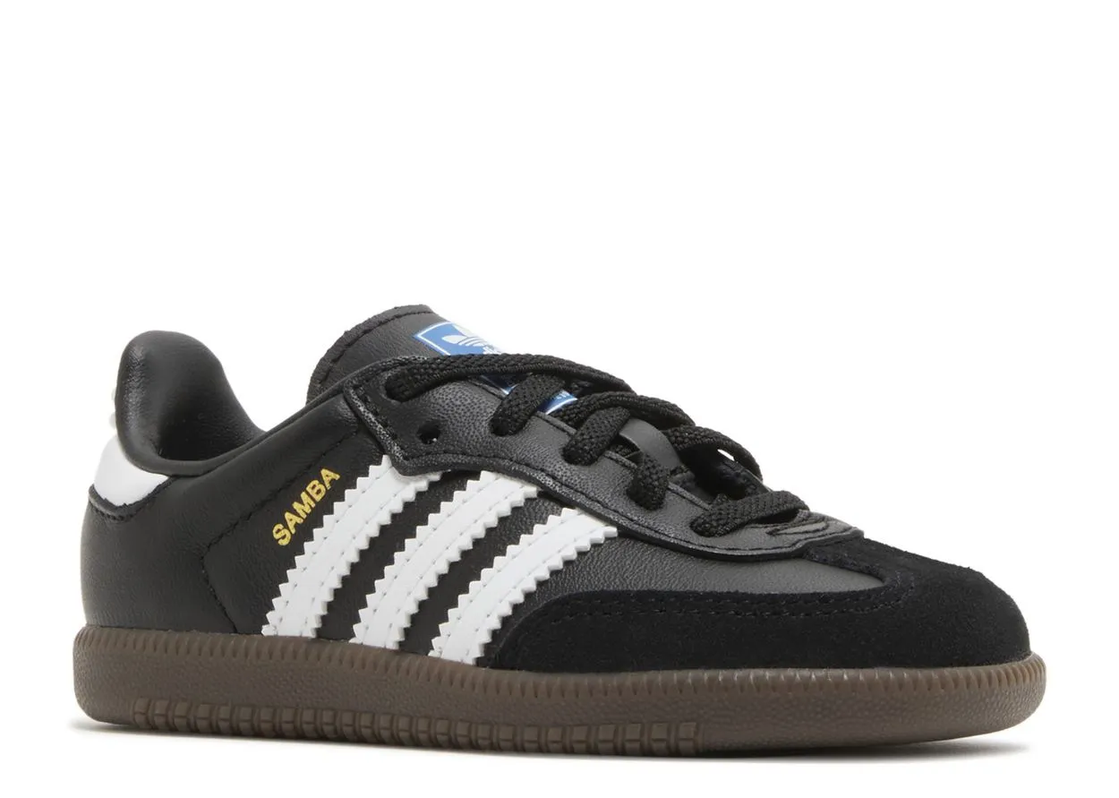 Adidas Samba OG Core Black Cloud White Gum (TD) Chic Basics Stretchable Material