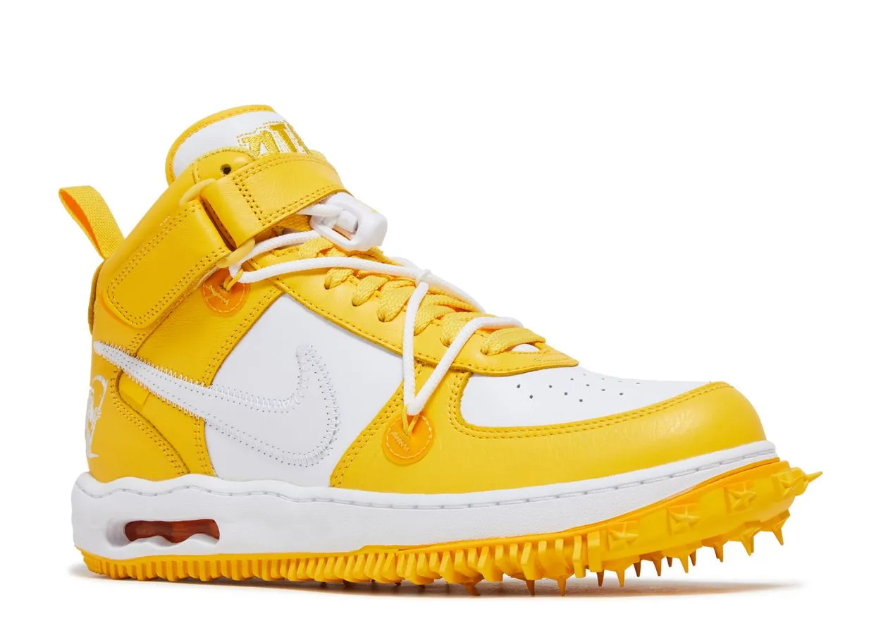Sidewalk Walk Nike Air Force 1 Mid SP Off-White Varsity Maize