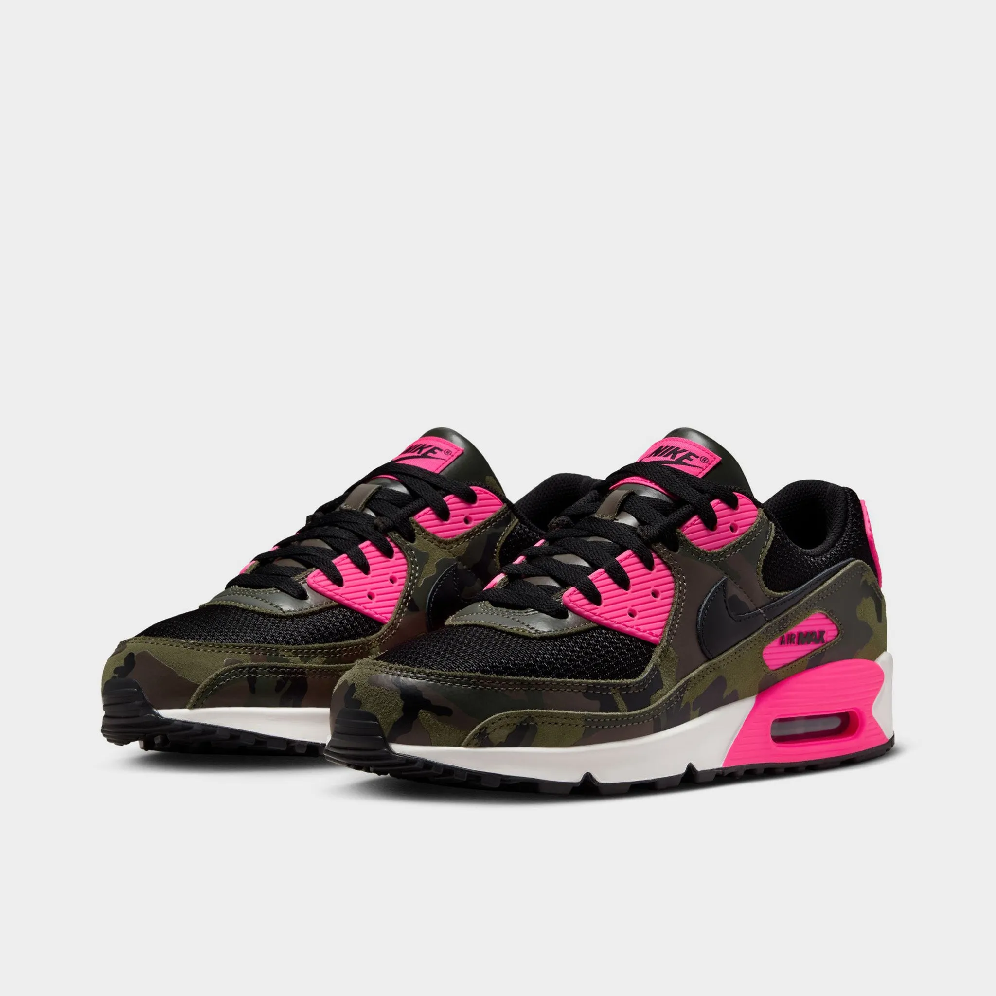 Nike Air Max 90 Premium Sequoia / Black - Hyper Pink Comfortable Forefoot