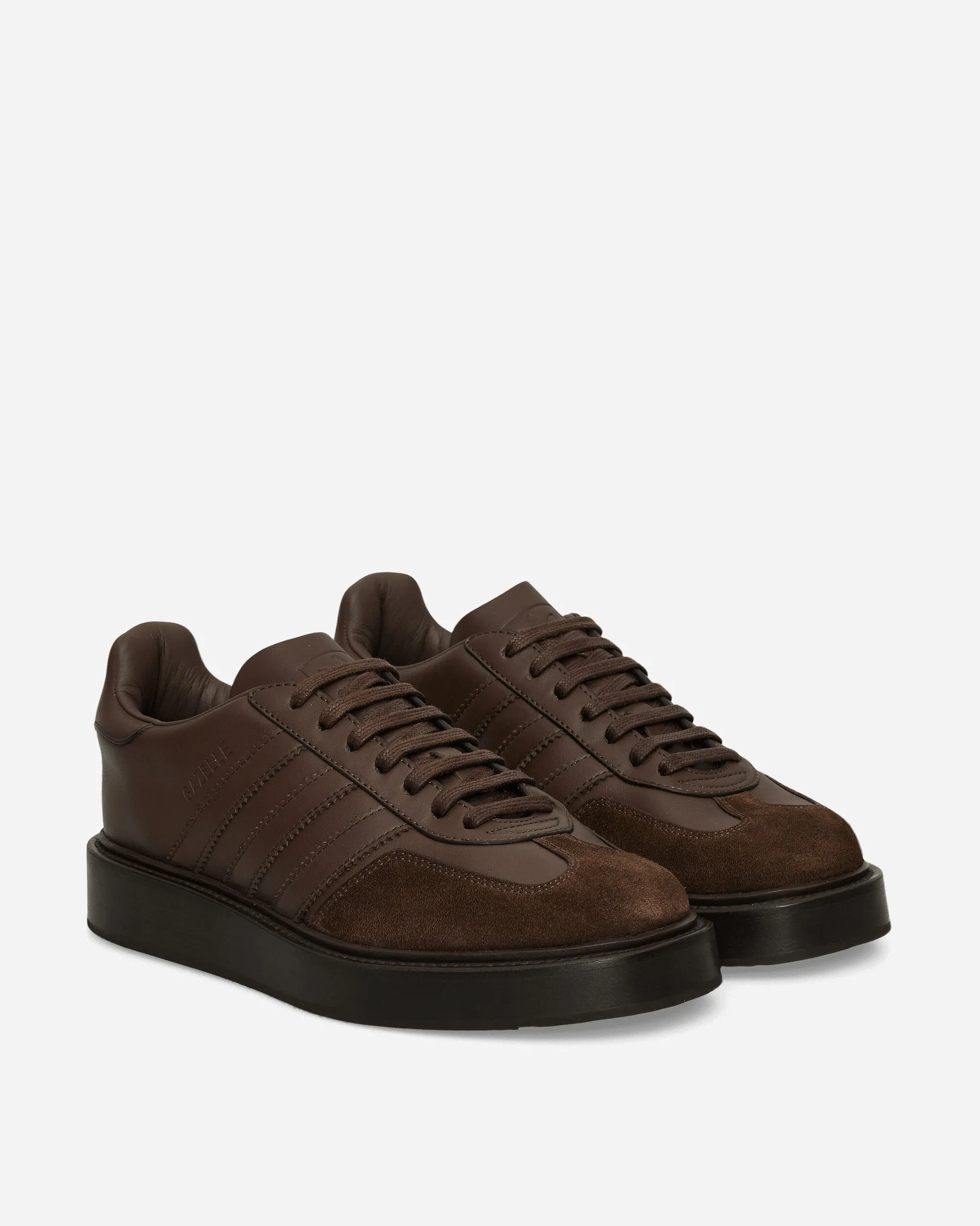 Runway Glow Gazelle Indoor Made In Italy Sneakers Brown