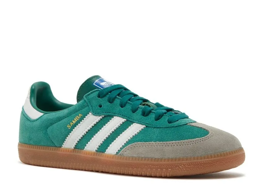 Adidas Samba OG Collegiate Green Gum Grey Toe buckle