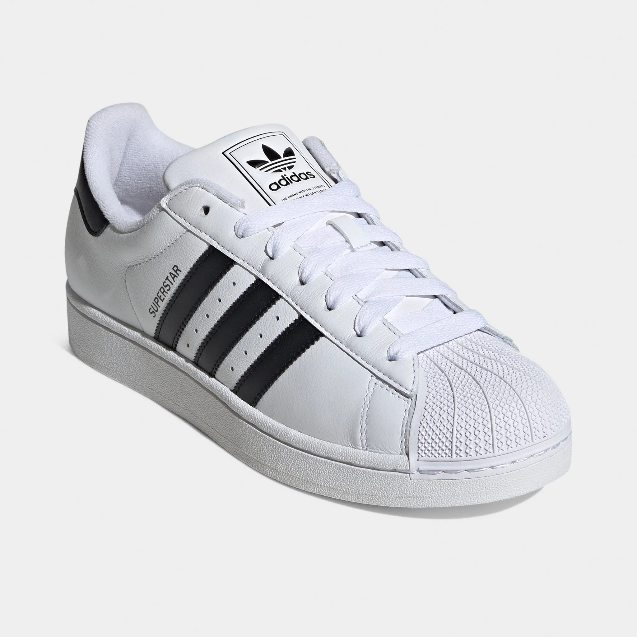 Long Walk Leather Upper adidas Superstar II White / Black