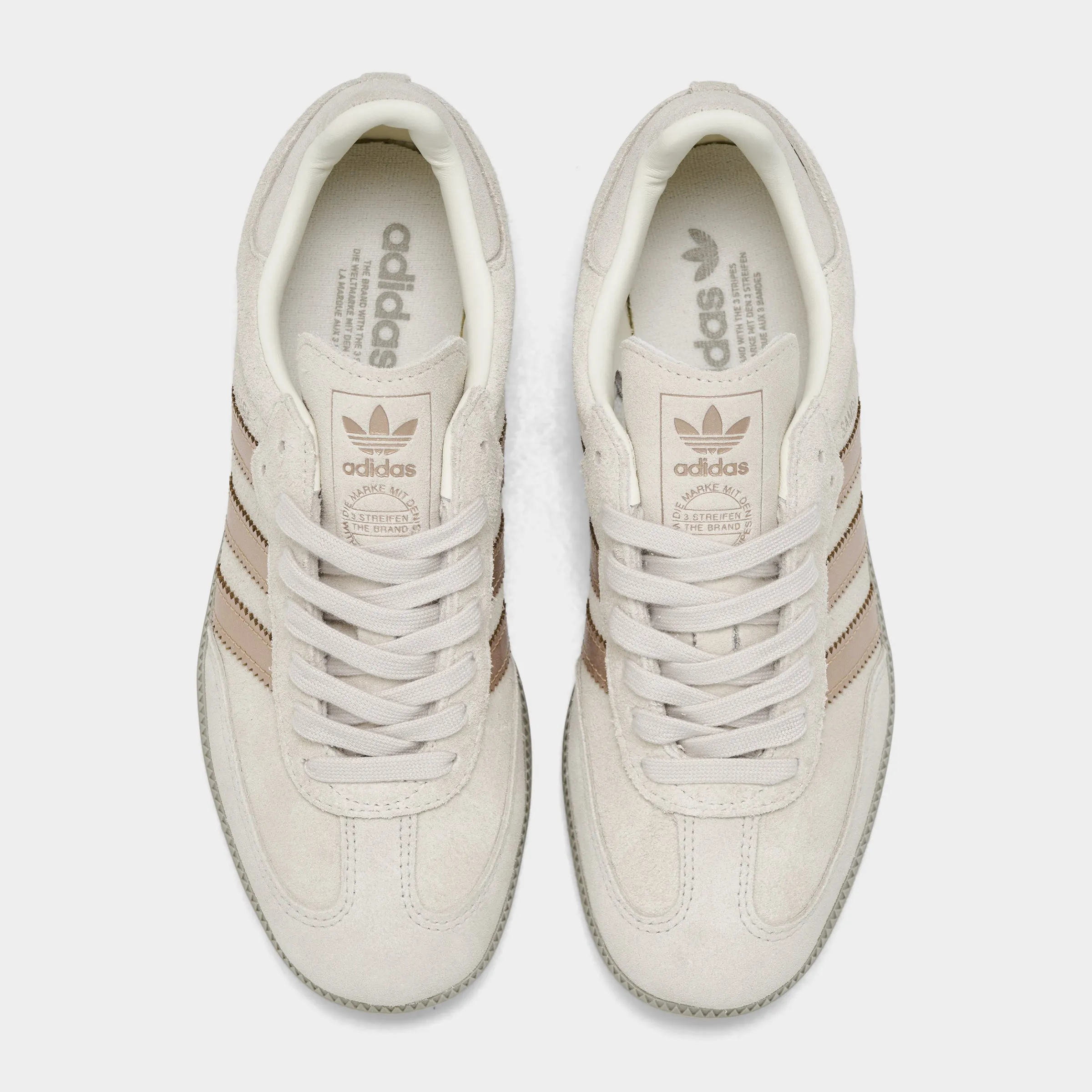 adidas Women's Samba OG Off White / Copper Metallic - Putty Beige Track Run Soft Material