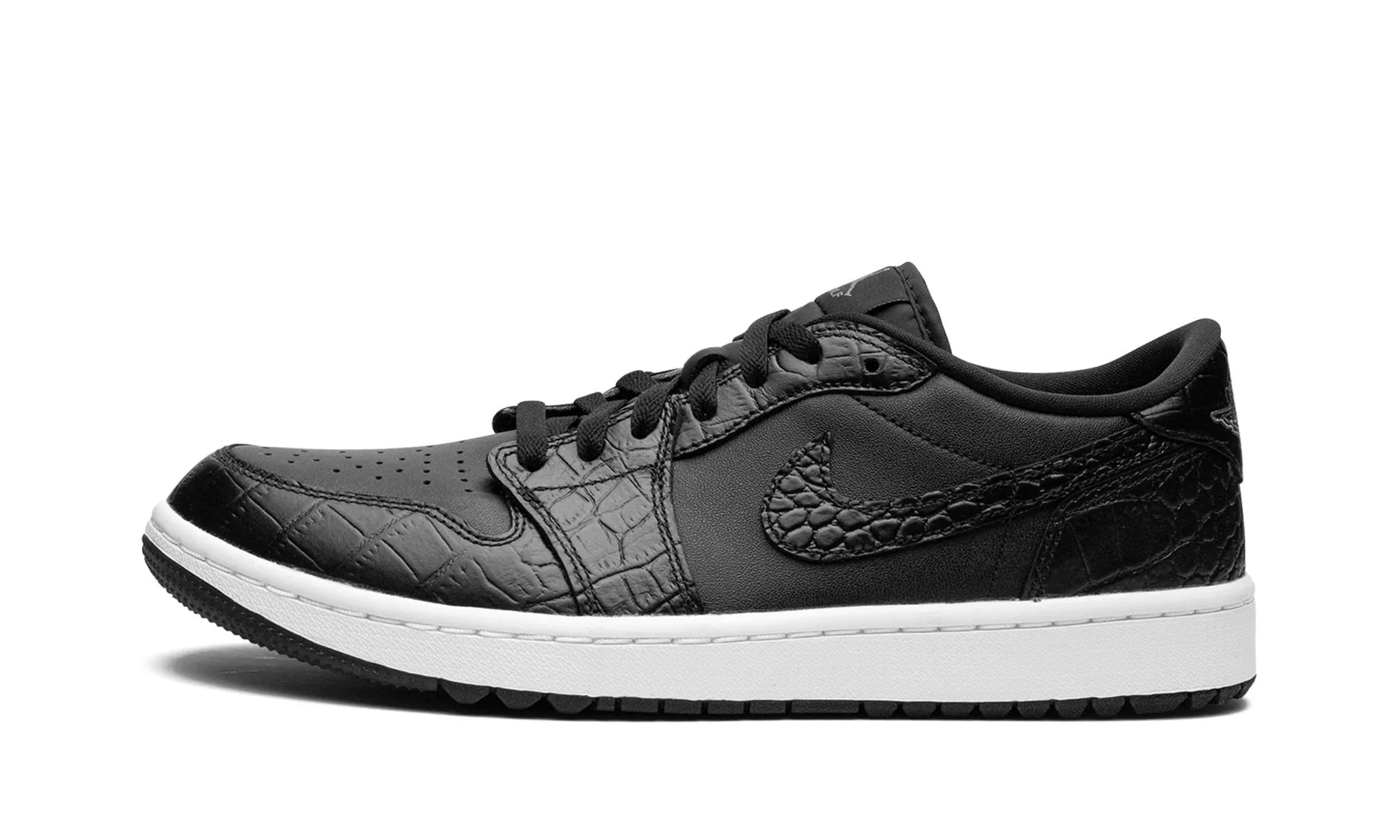 Dad Style Match Fit Air Jordan 1 Low Golf Black Croc
