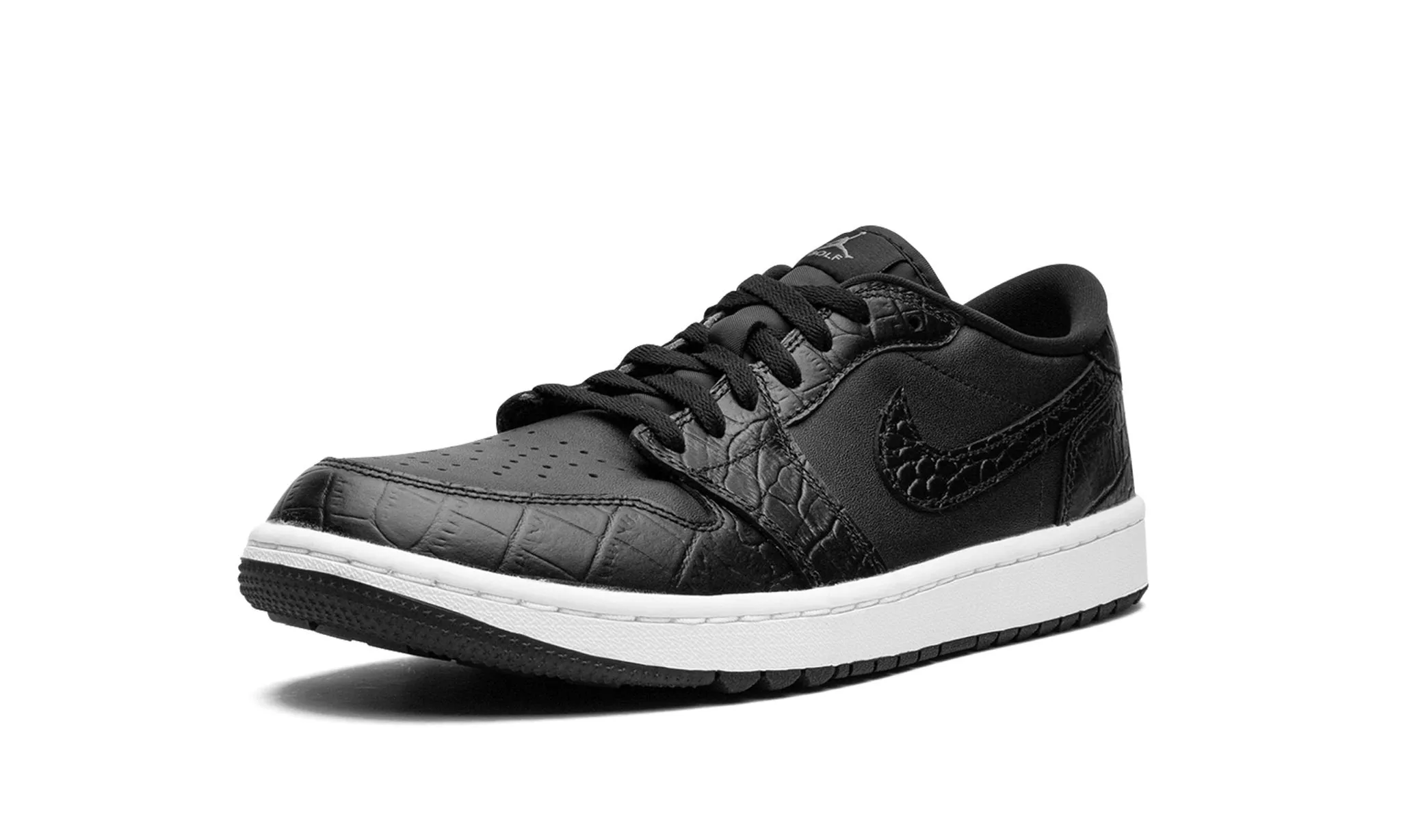Air Jordan 1 Low Golf Black Croc Bold Tone