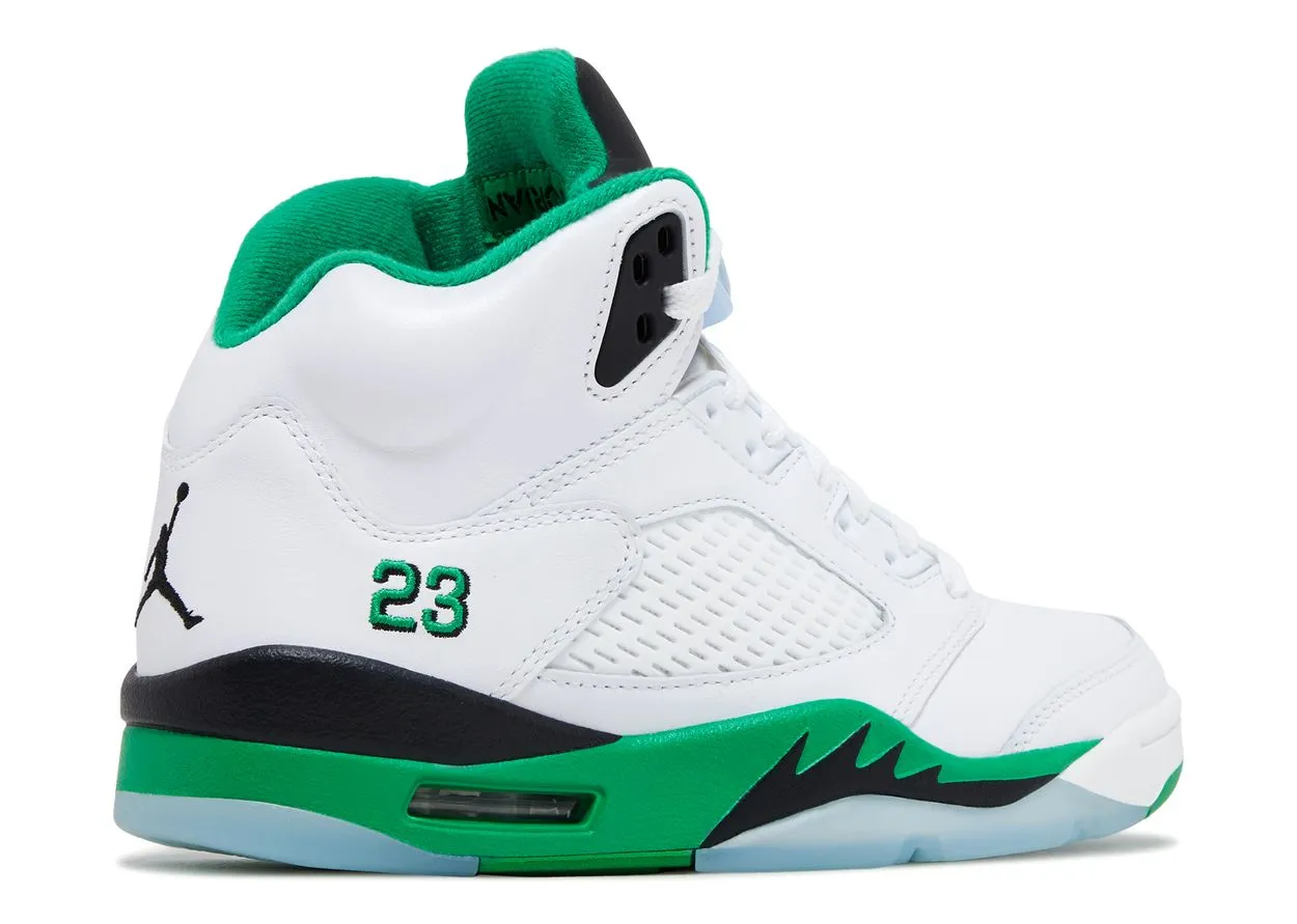 Air Jordan 5 Retro Lucky Green Streetwear Style