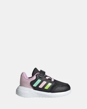 Race day Tensaur Run 3.0 Elastic Lace Self-Fastening Infant Black/Mint/Pink