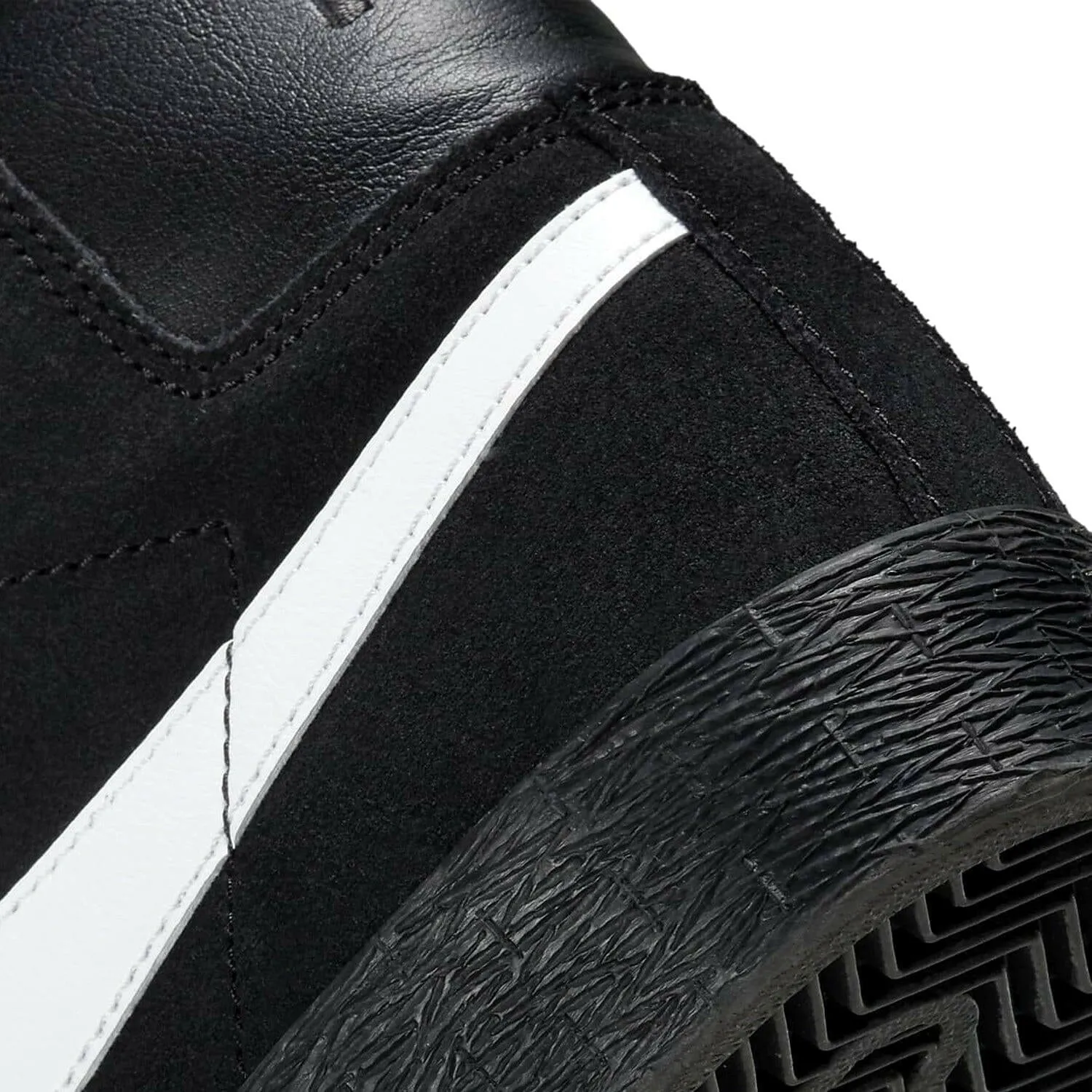 Beach Friendly All Season Nike SB - Blazer Mid Mens Shoes Black/White-Black-Black