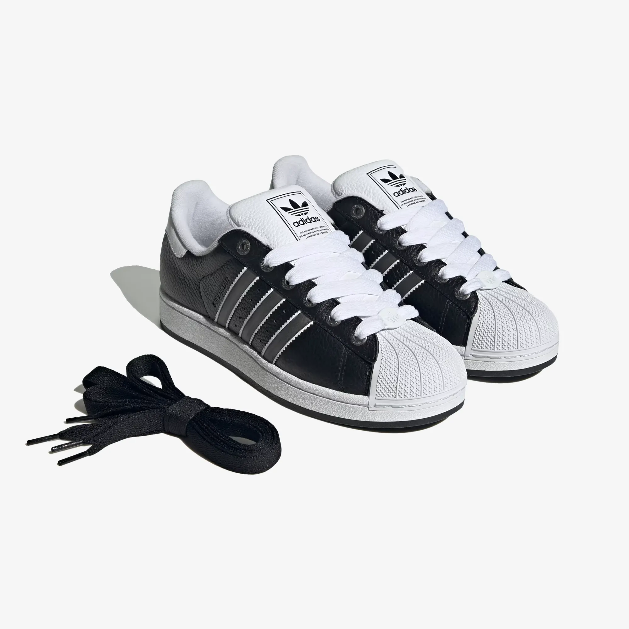 Modern Adidas Originals | SUPERSTAR II { CORE BLACK/MATTE SILVER/CLOUD WHITE
