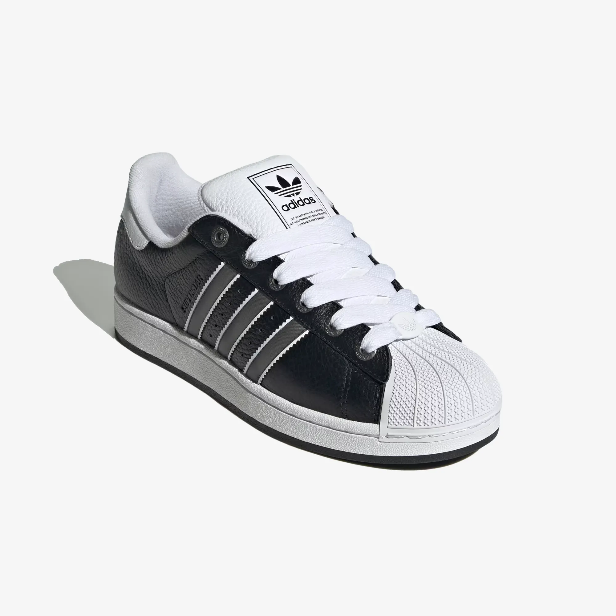 Adidas Originals | SUPERSTAR II { CORE BLACK/MATTE SILVER/CLOUD WHITE Air Zone Stretch fit