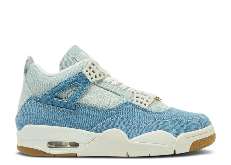 Air Jordan 4 Retro TEX Denim Worn Blue Group Pace Gentle Walk