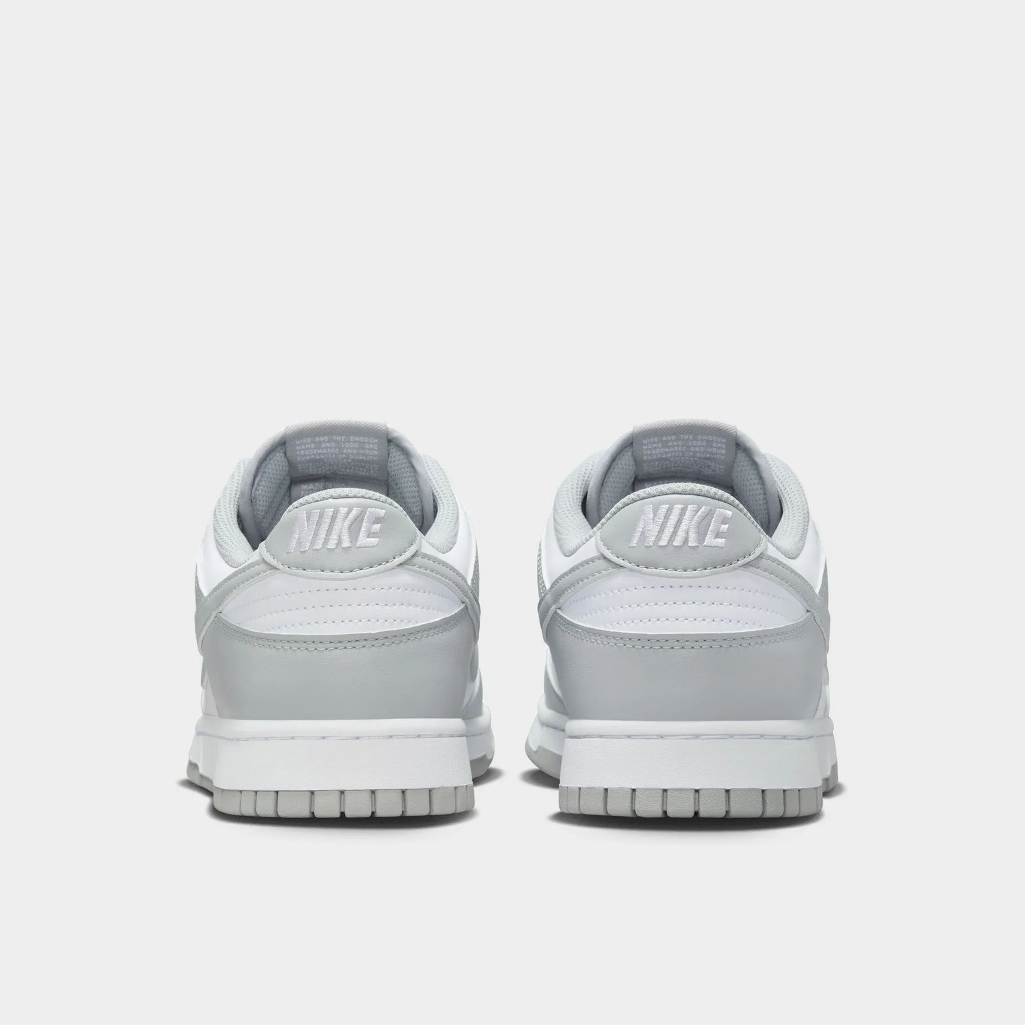Soft Cushioned Upper Nike Dunk Low Retro White / Light Smoke