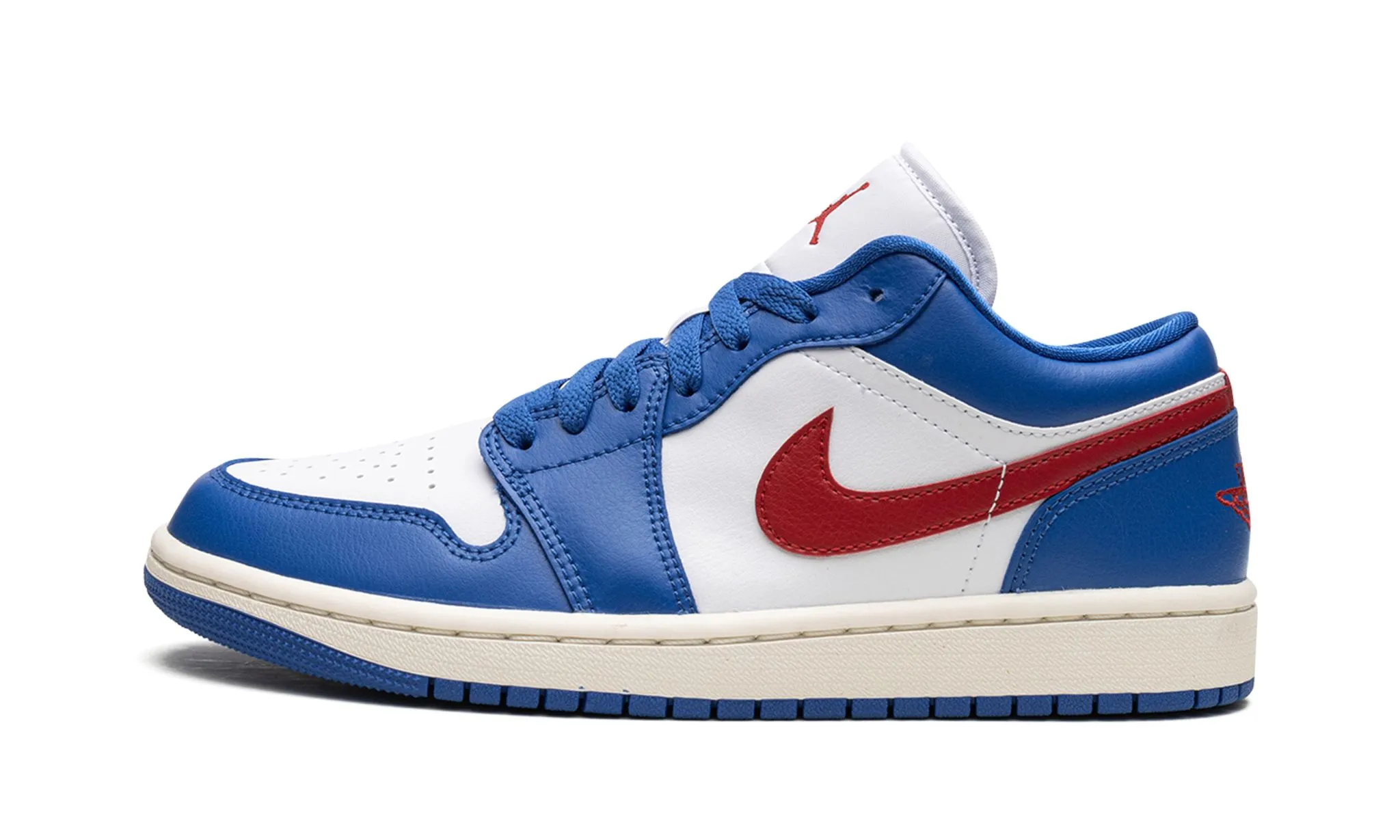 Race day Injury Safe Wmns Air Jordan 1 Low 'Sport Blue Gym Red'