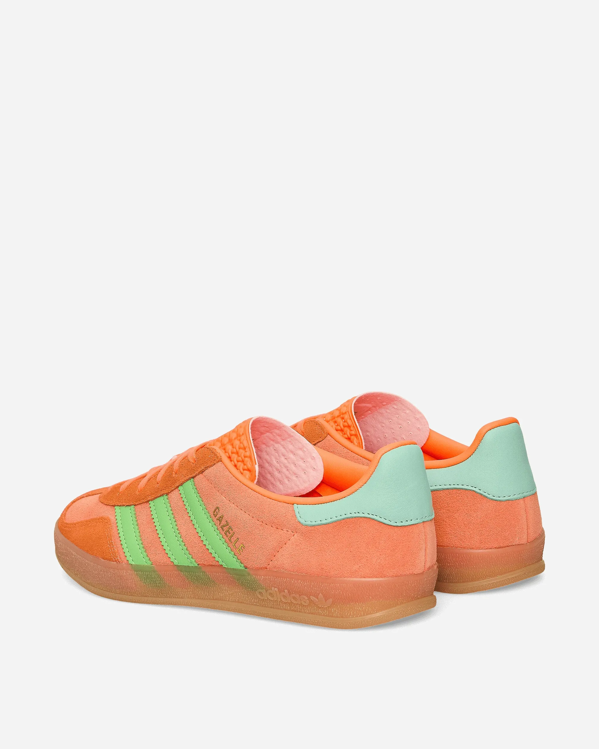 Women's Gazelle Indoor Sneakers Clear Mint / Solar Orange / Solar Green Neo Pop Fast Track
