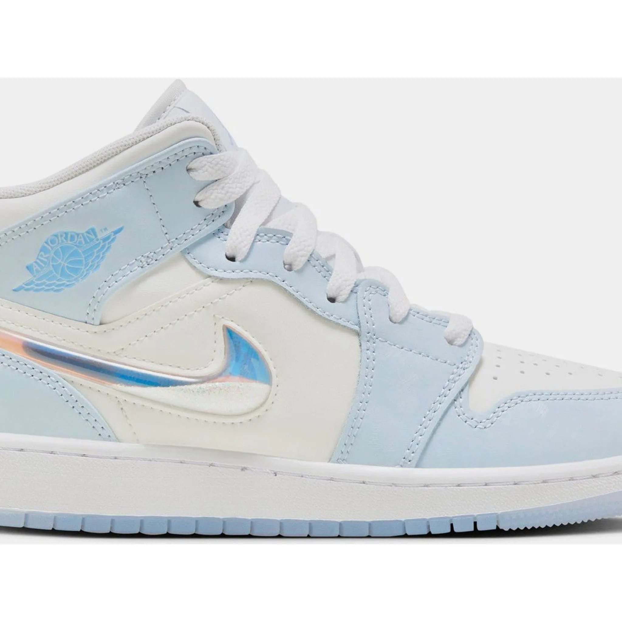 Jordan 1 Mid Glitter Swoosh (GS) Hiking Friendly Peak Path