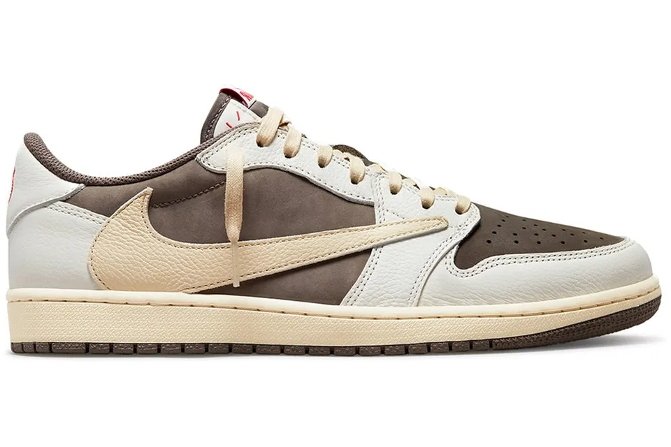 Side Support River Step JORDAN 1 RETRO LOW TRAVIS SCOTT REVERSE MOCHA