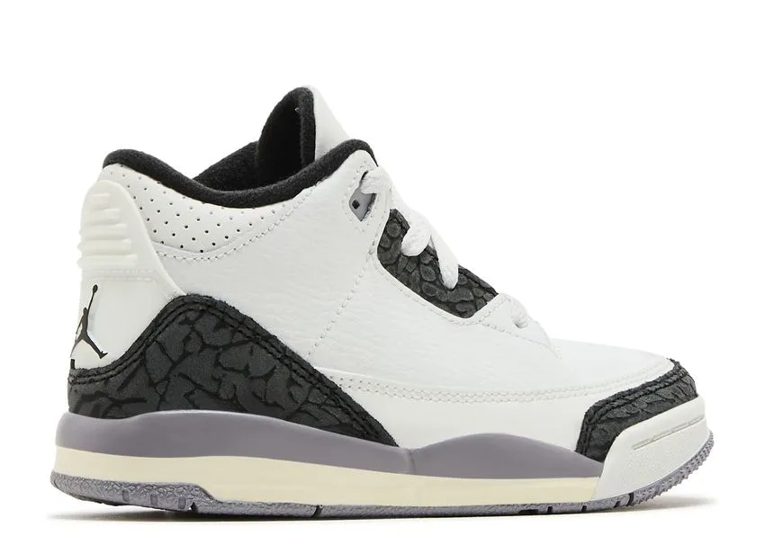 Air Jordan 3 Retro Cement Grey (TD) City Light Fashion Walk