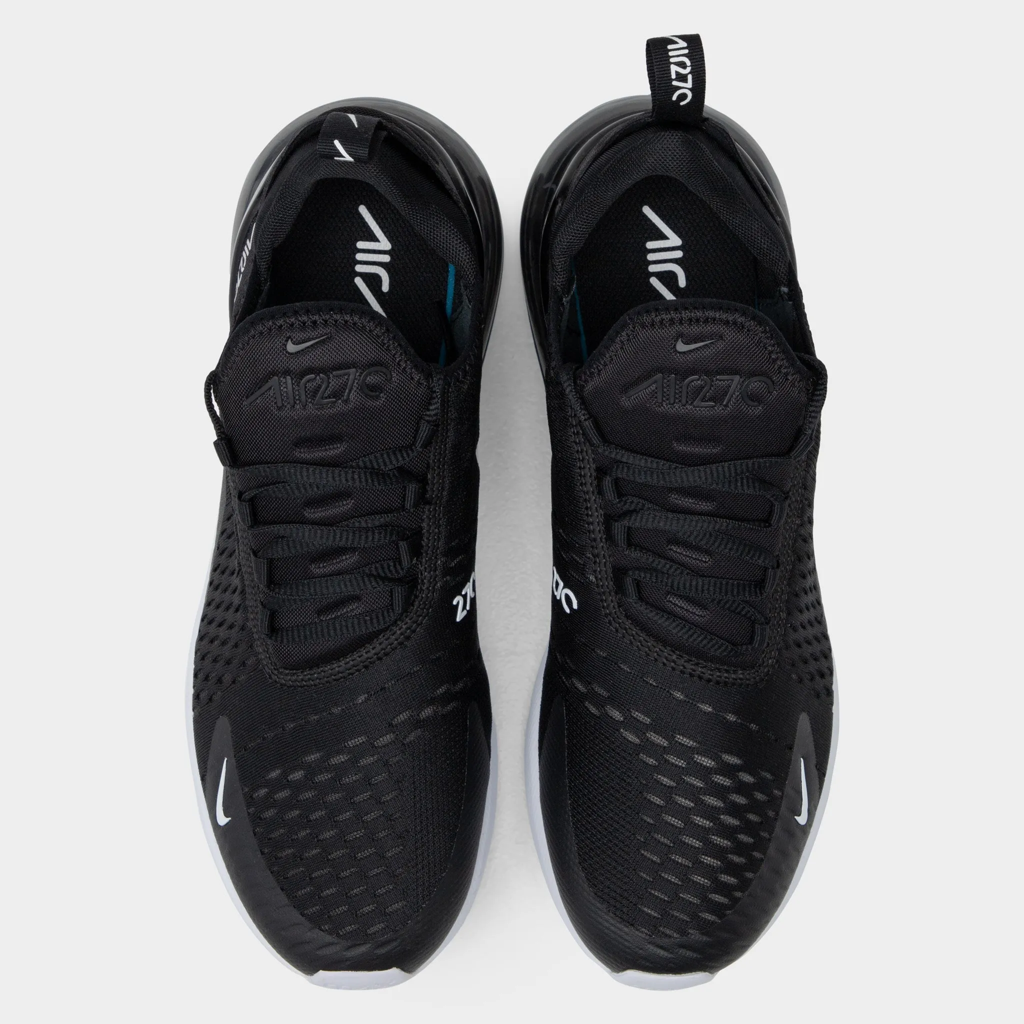Nike Air Max 270 Black / Anthracite - Solar Red Strap Foot Form