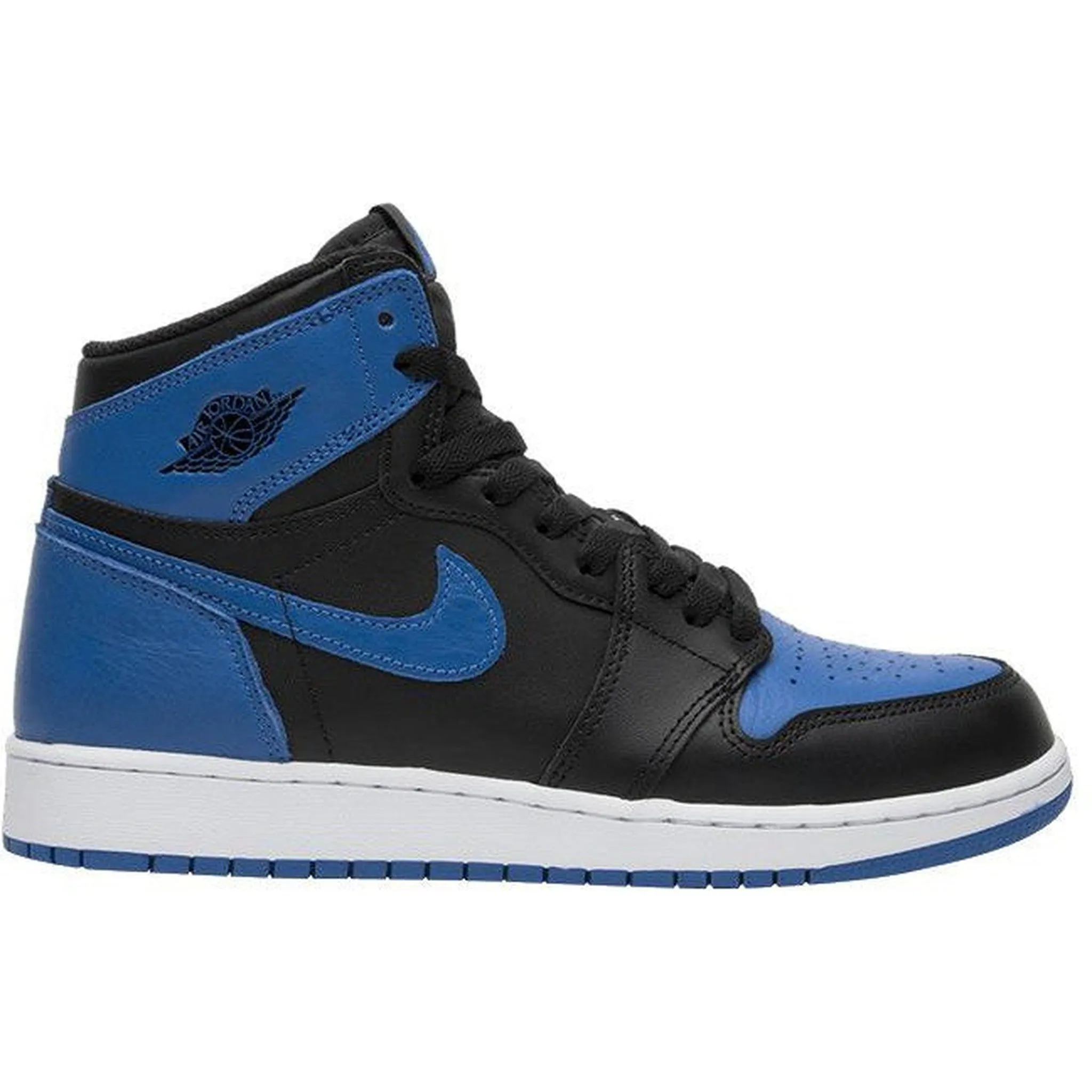 Jordan 1 Retro Royal (2017) (GS) Sleek Aesthetic Breathable Upper