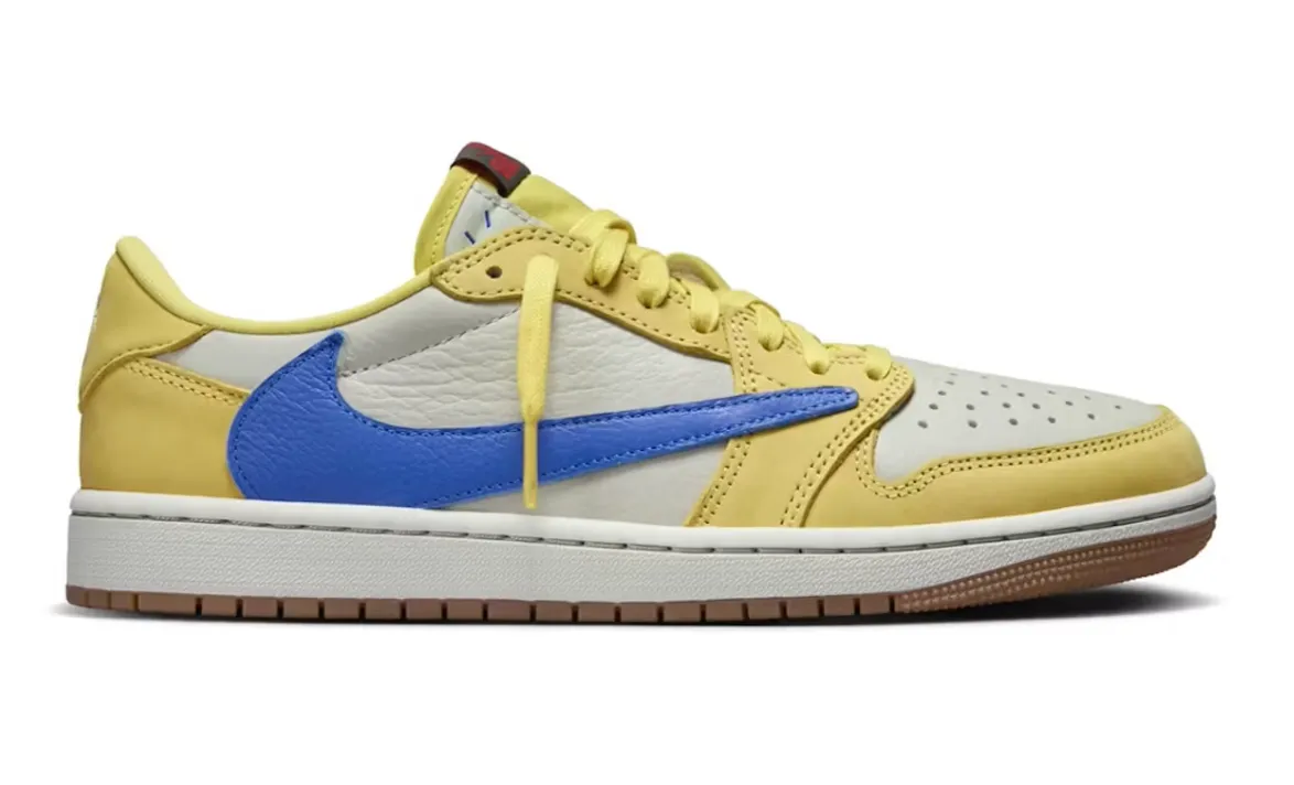 Classic Touch Comfortable to wear JORDAN 1 RETRO LOW OG SP TRAVIS SCOTT CANARY (W)