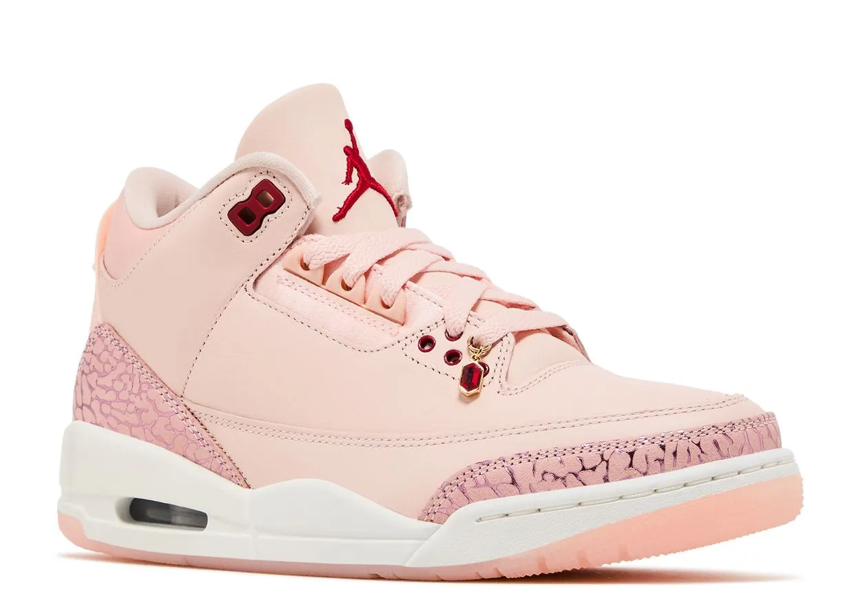 Air Jordan 3 Retro Valentine's Day Treat Yourself Grippy Outsole Modern Fashion