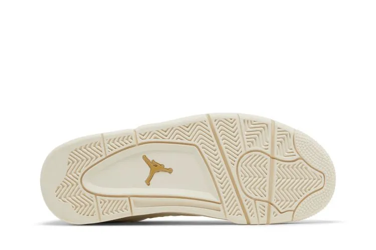 Wmns Air Jordan 4 Retro 'Metallic Gold' SlipOn Practical Use