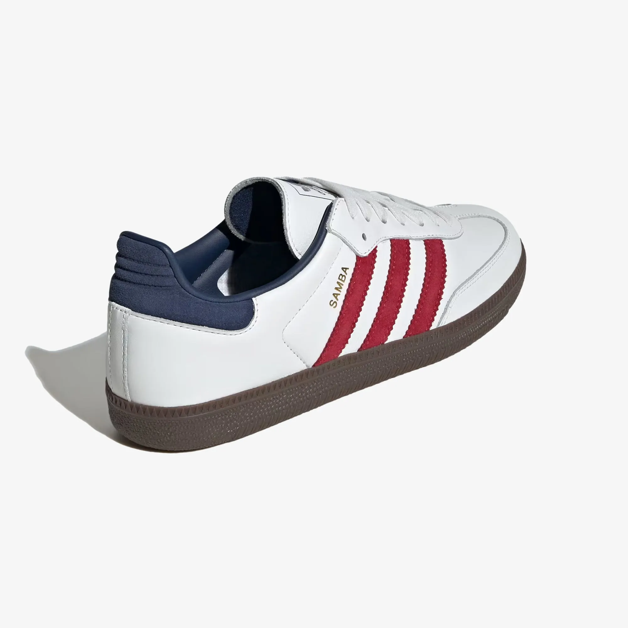 ADIDAS ORIGINALS | SAMBA OG { CORE WHITE/TEAM VICTORY RED/NIGHT INDIGO Low Heel Snow Hike