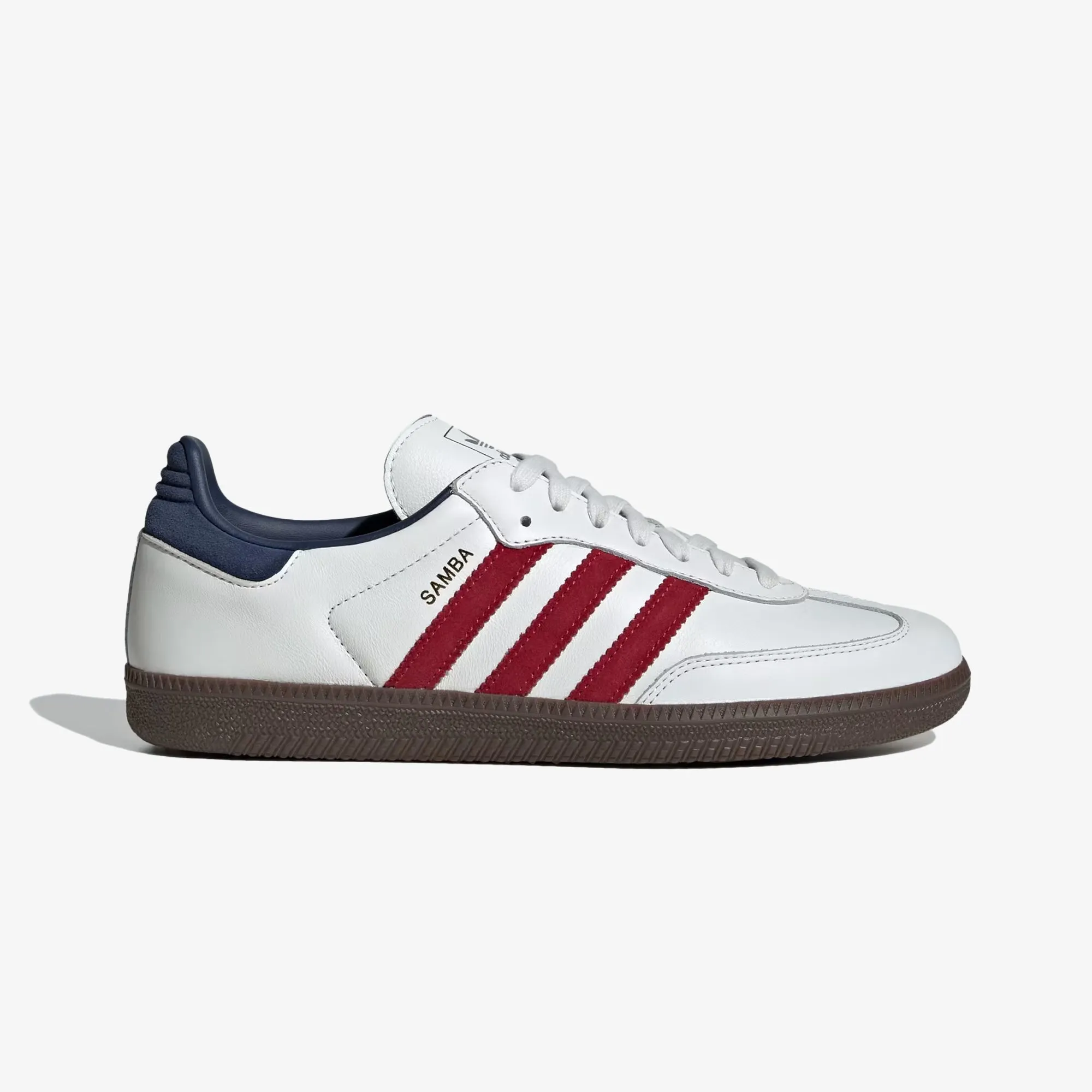 Soft Landing ADIDAS ORIGINALS | SAMBA OG { CORE WHITE/TEAM VICTORY RED/NIGHT INDIGO