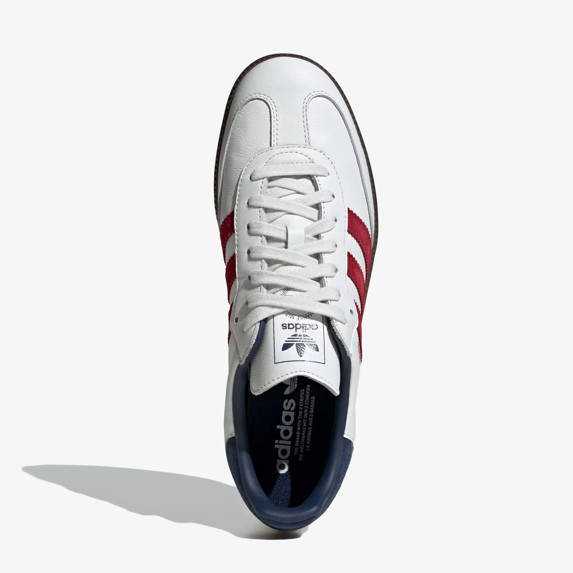 ADIDAS ORIGINALS | SAMBA OG { CORE WHITE/TEAM VICTORY RED/NIGHT INDIGO Low Top Design