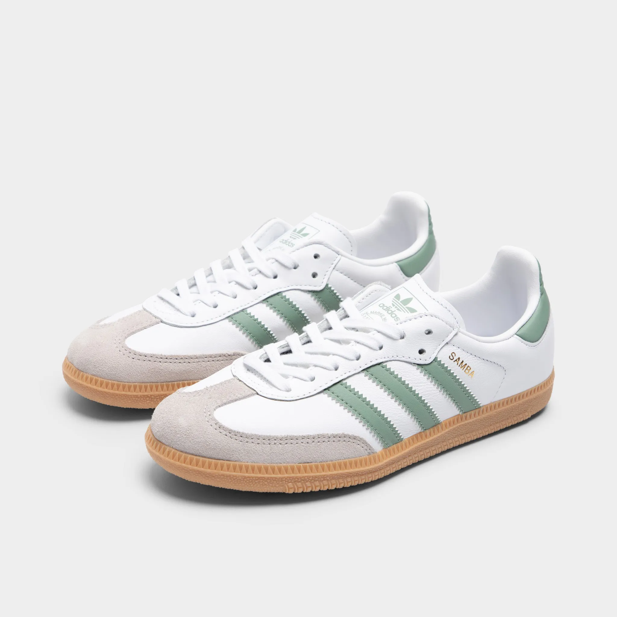Bold Neon adidas Juniors' Samba OG Footwear White / Silver Green - Gum
