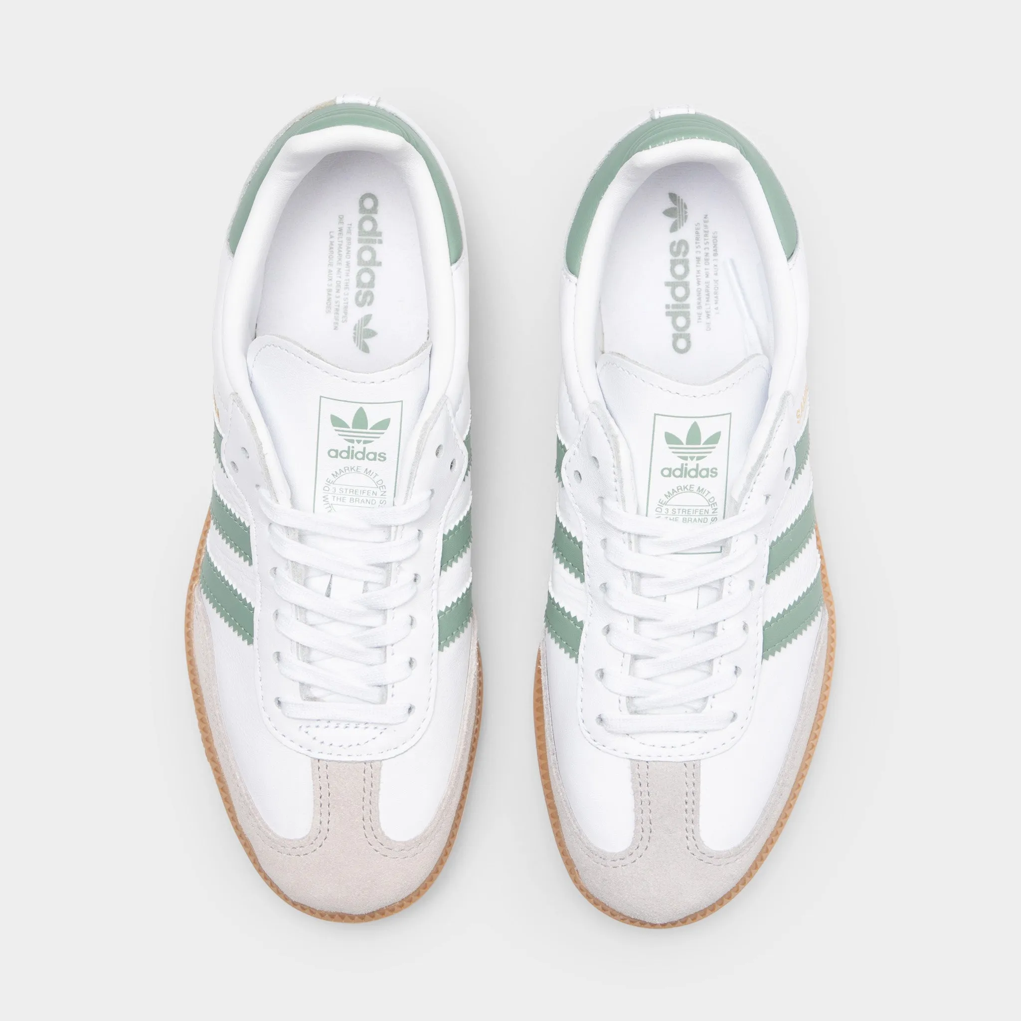 Play Mode Anti Bacterial adidas Juniors' Samba OG Footwear White / Silver Green - Gum
