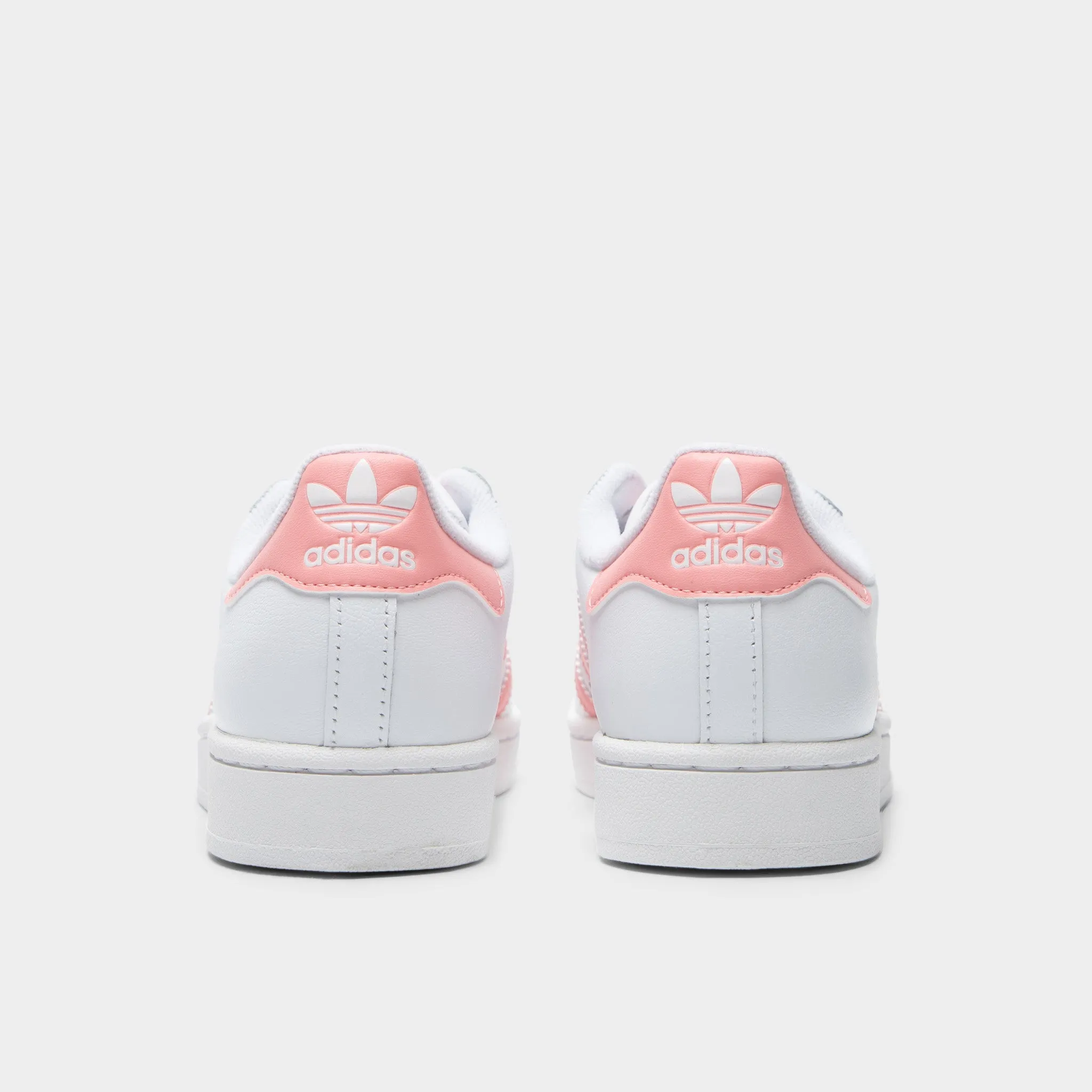 adidas Junior's Superstar 2 White / Semi Pink Spark Rock Path