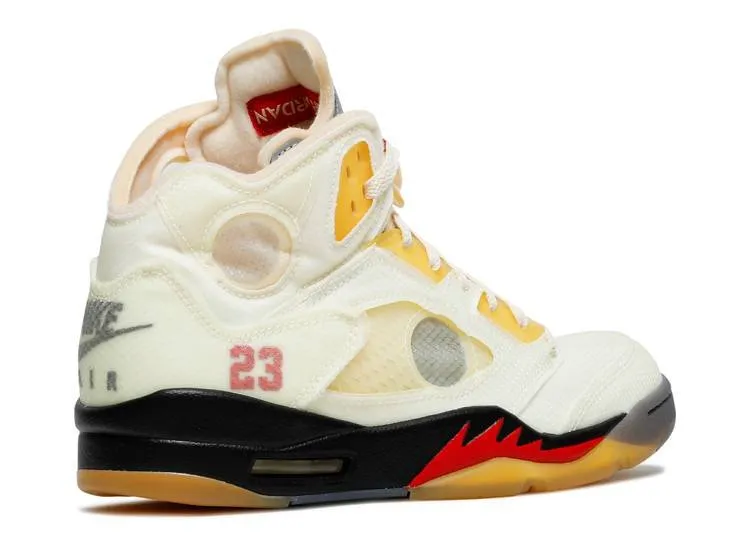Air Jordan 5 Retro Off-White Sail Fashionable Look Effortless Motion