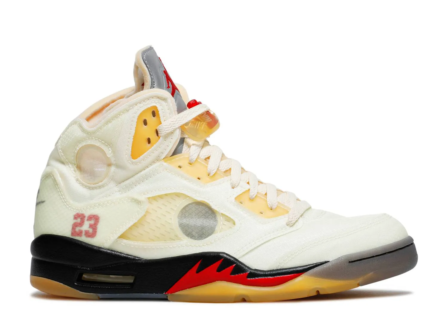 Air Jordan 5 Retro Off-White Sail Easy   To   Clean City Walking