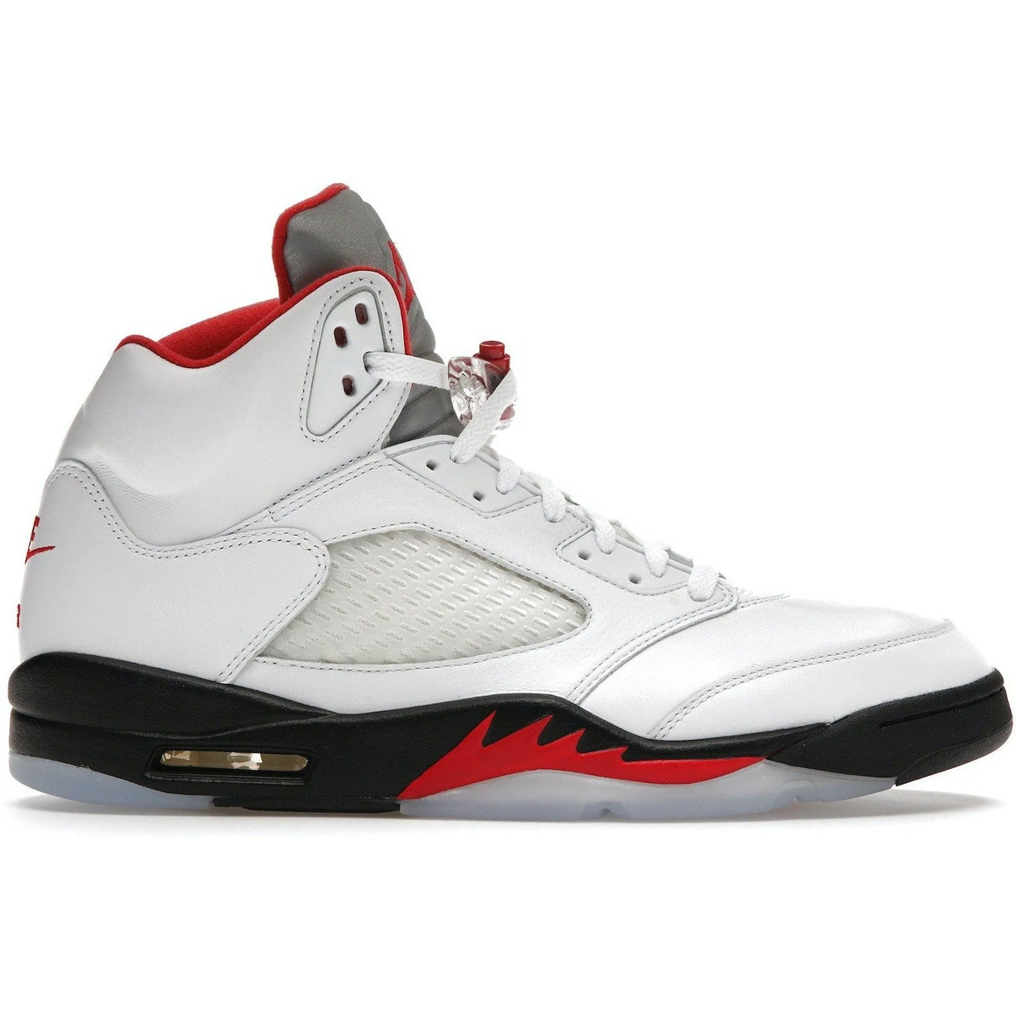 Jordan 5 Retro Fire Red Silver Tongue (2020) Meadow Path Gym Style