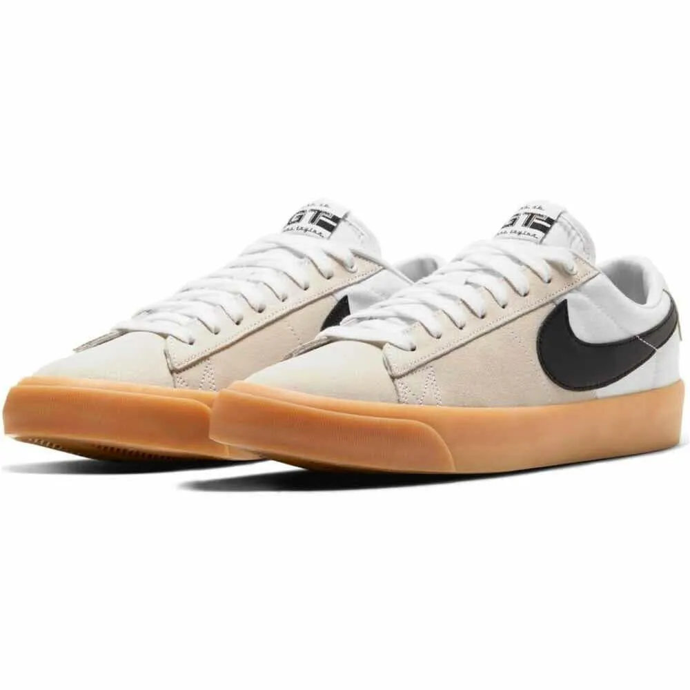 Nike SB - Blazer Low Pro GT Shoes White/Black-White-White Treaded Sole