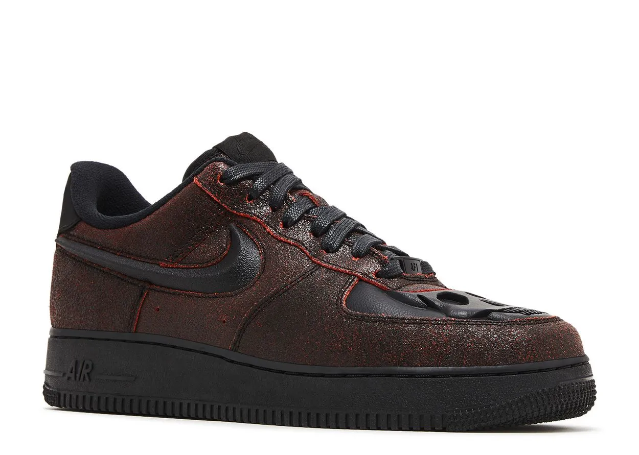 Nike Air Force 1 Low Retro QS Halloween Skull Moist Dry Open Toe