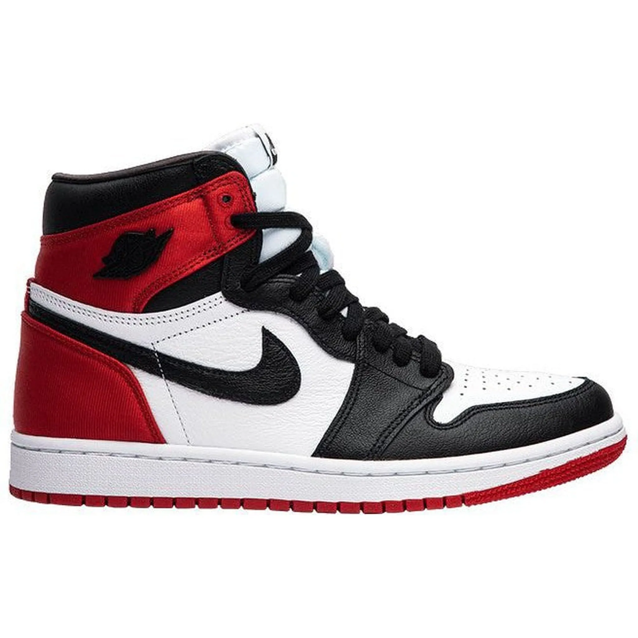 Jordan 1 Retro High Satin Black Toe (Women's) No Slip