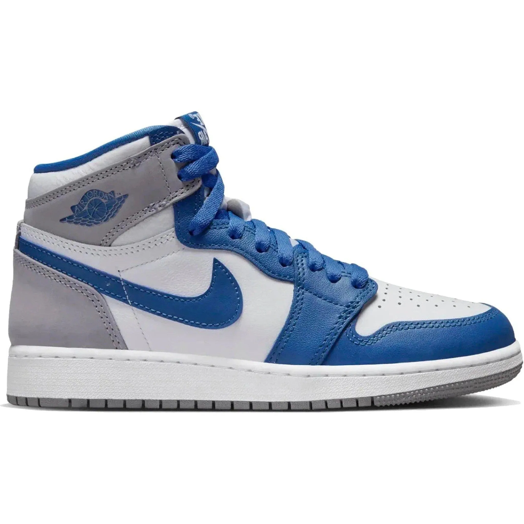 Jordan 1 Retro High OG True Blue (GS) Fast Walk Canvas Construction