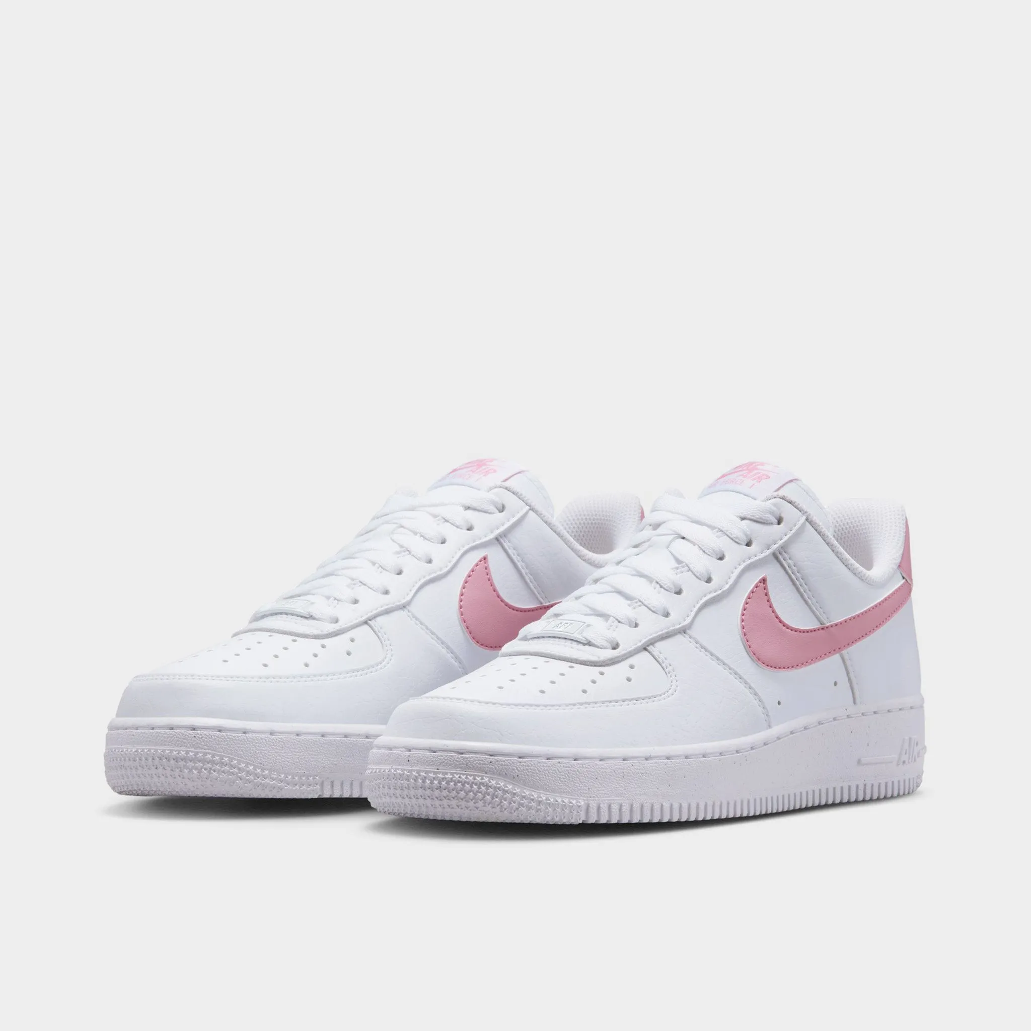 Quick Slide Slip   Resistant Sole Nike Women's Air Force 1 '07 Next Nature White / Elemental Pink