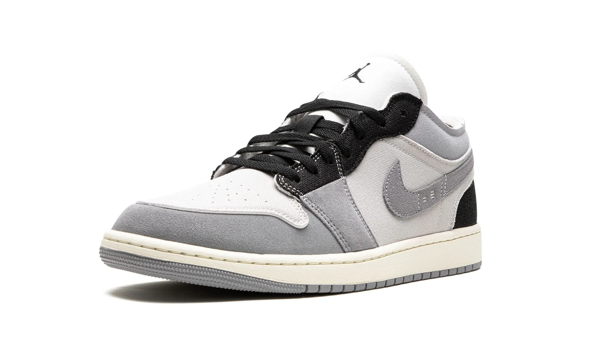 Air Jordan 1 Low Craft Cement Grey Winter Base Crystal Glow