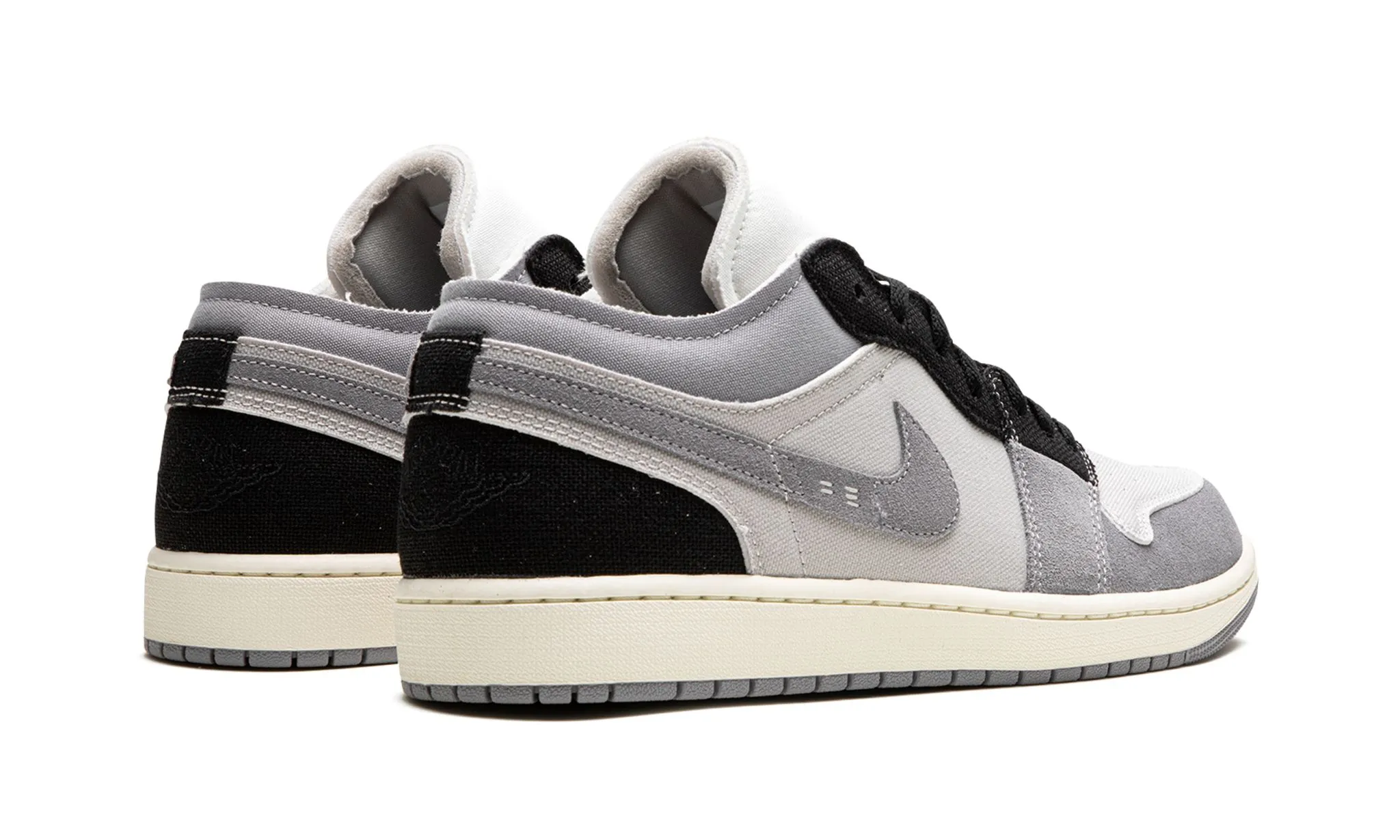 Air Jordan 1 Low Craft Cement Grey Winter Chill Ring Walk