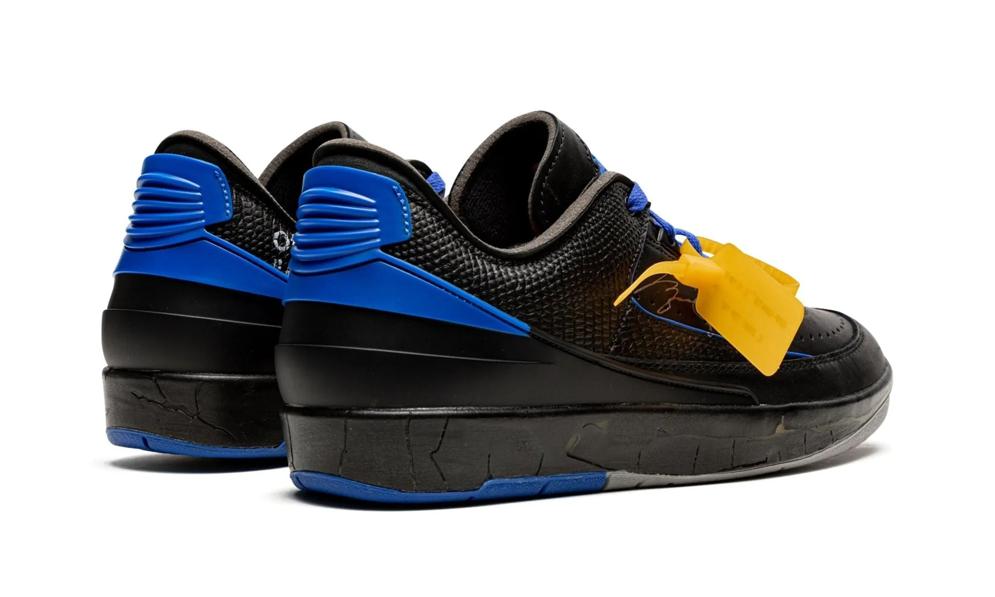 Dry Base Elastic laces Off-White x Air Jordan 2 Retro Low SP Black Varsity Royal