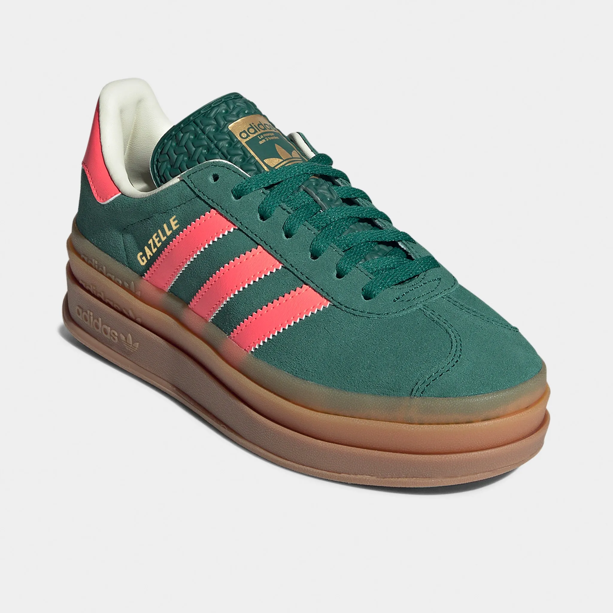 adidas Juniors' Gazelle Bold Green / Orange City Edge