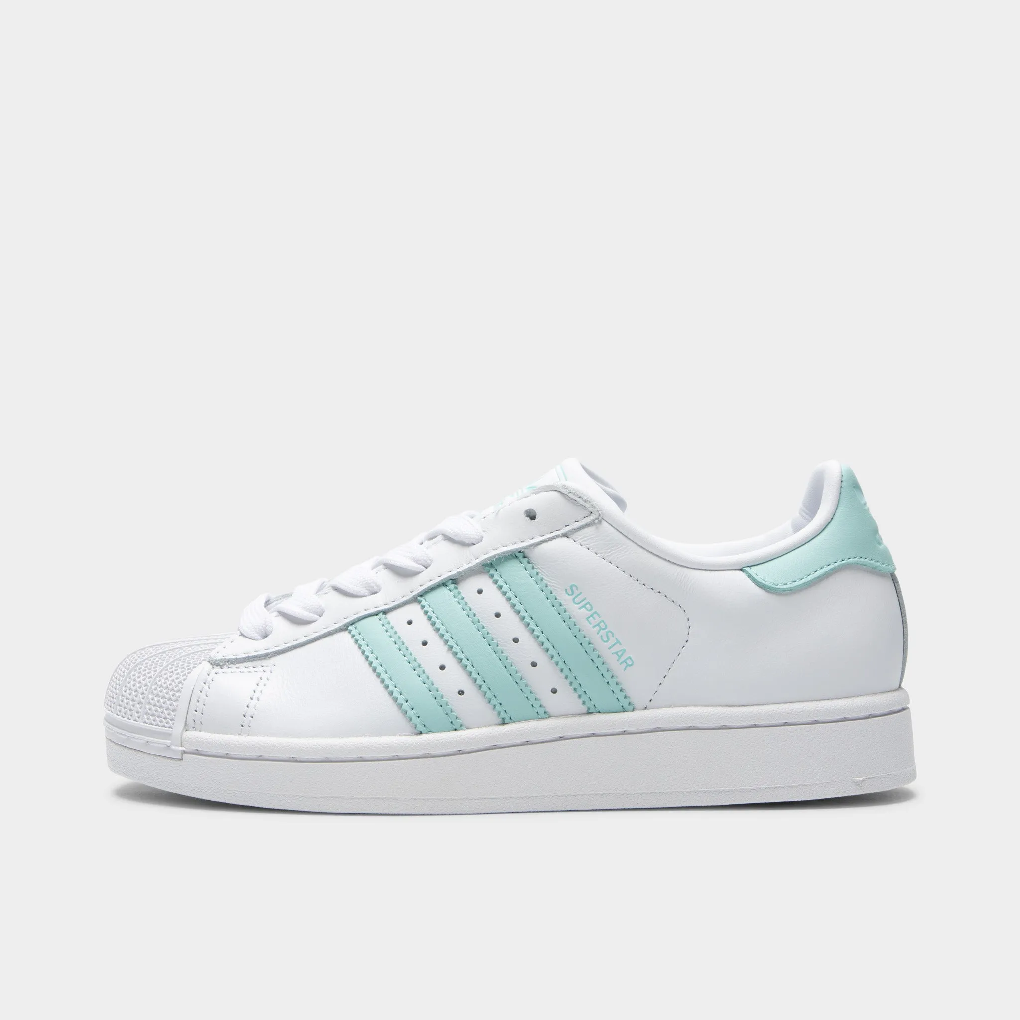 Every Step Clean Step adidas Women's Superstar II White / Semi Flash Aqua - Easy Mint