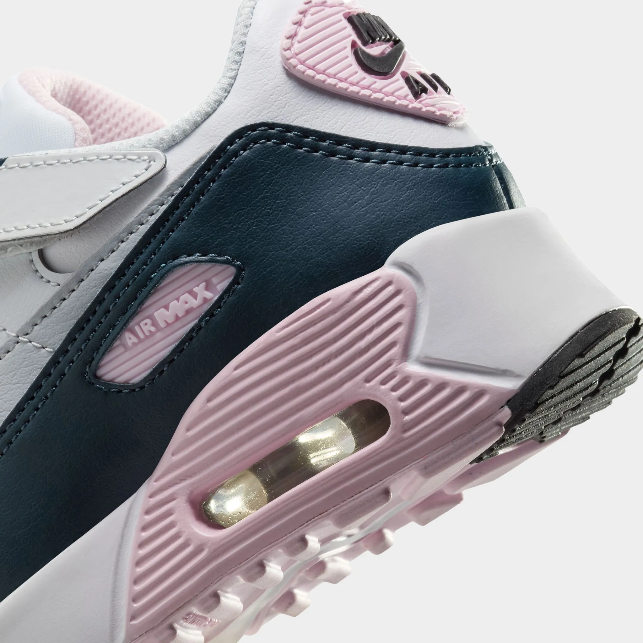 Nike Air Max 90 EasyOn PS White / Wolf Grey - Pink Foam Active feel Relaxed Cushion