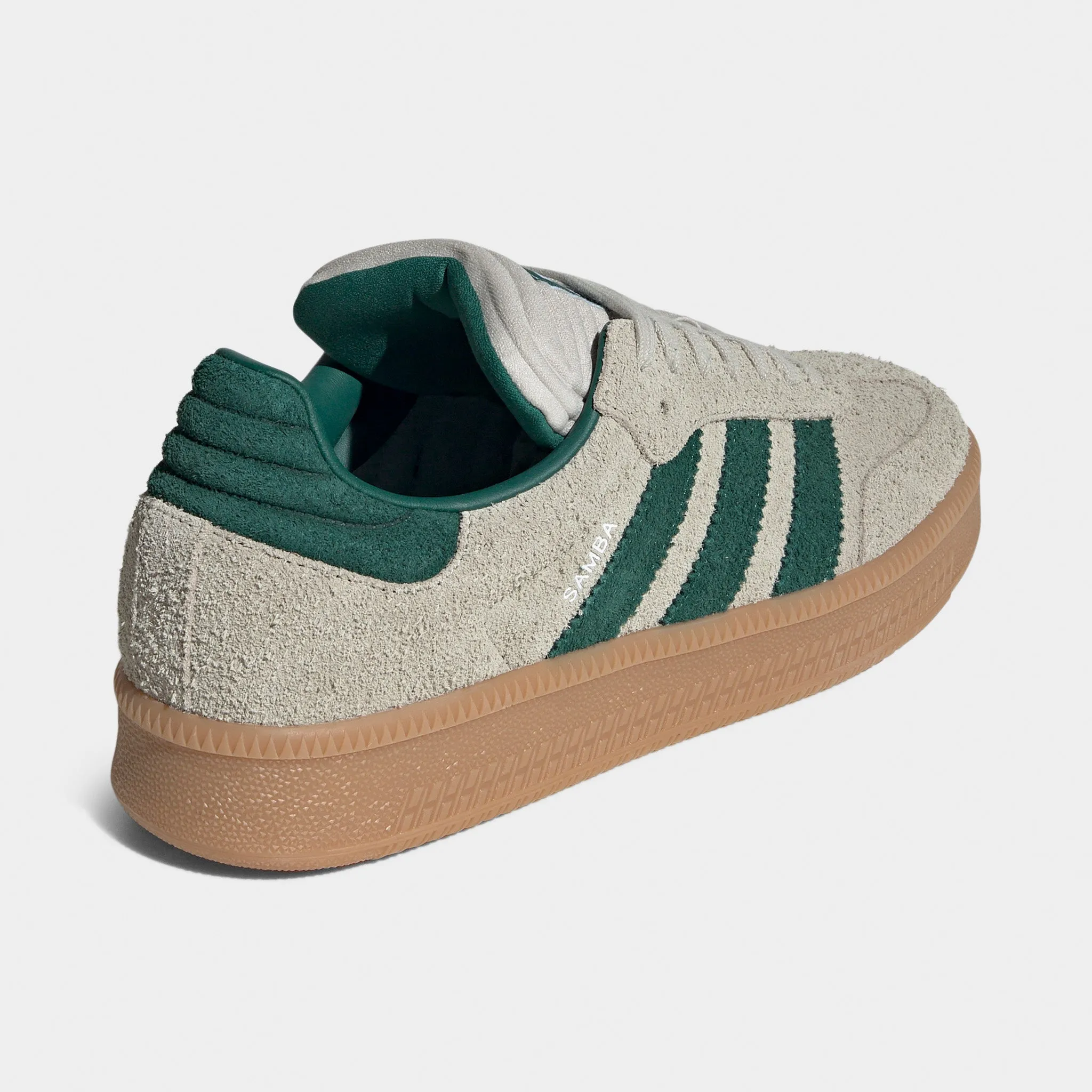 adidas Samba XLG Putty Grey / Collegiate Green - Gum Posture aid Couple Pair