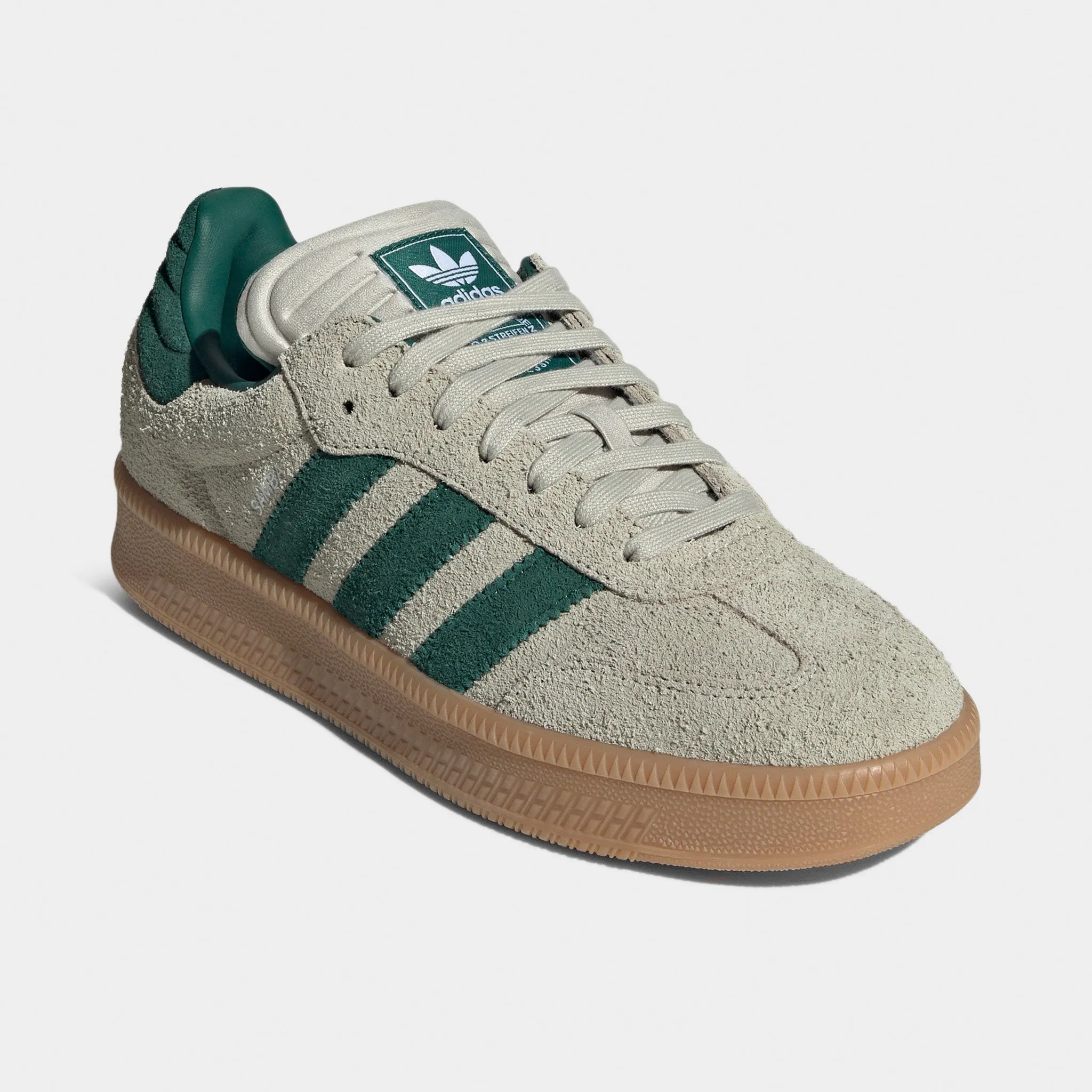 adidas Samba XLG Putty Grey / Collegiate Green - Gum School Day